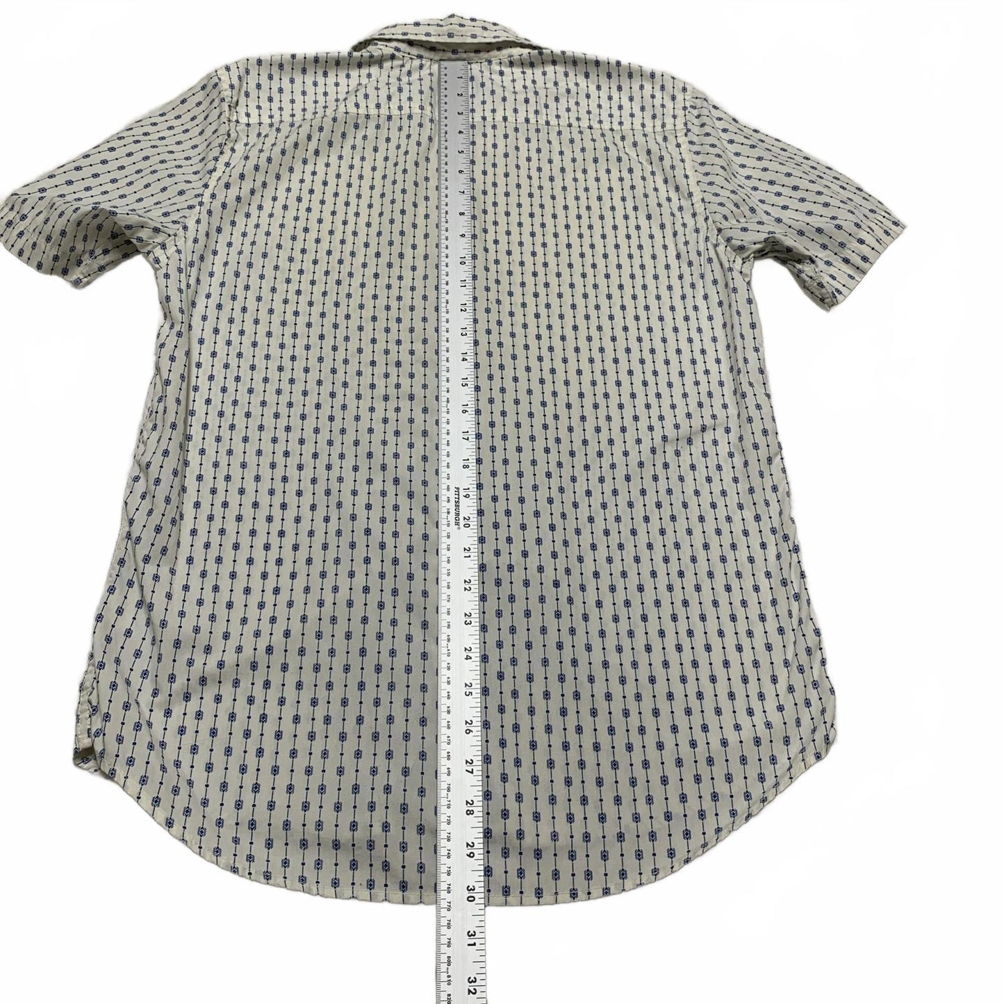 Quiksilver Men's Size Small Off-White Short Sleeve Shirt Casual Short