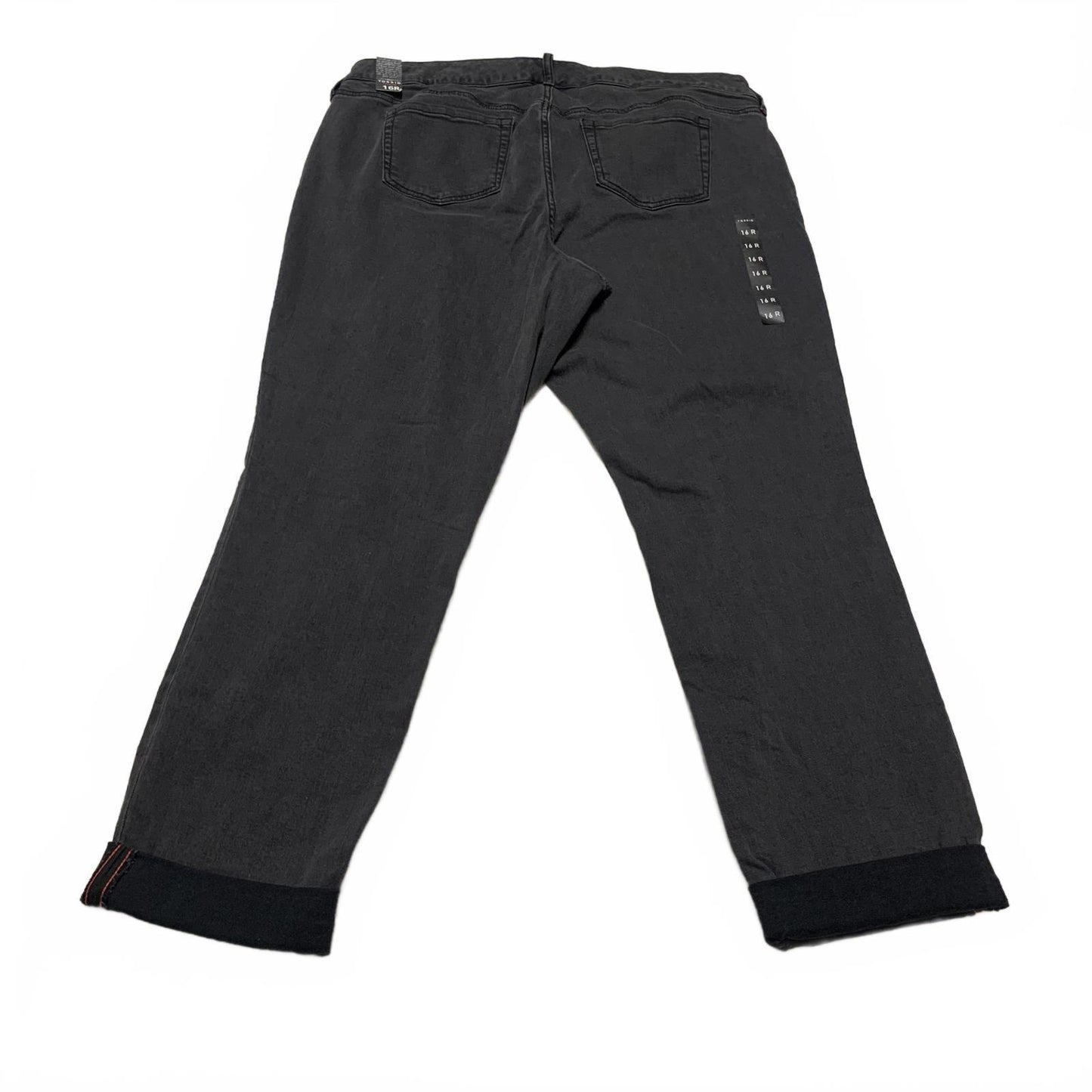 Torrid Premium Women's Sz 16R Black Floral Embroidered Boyfriend Jeans