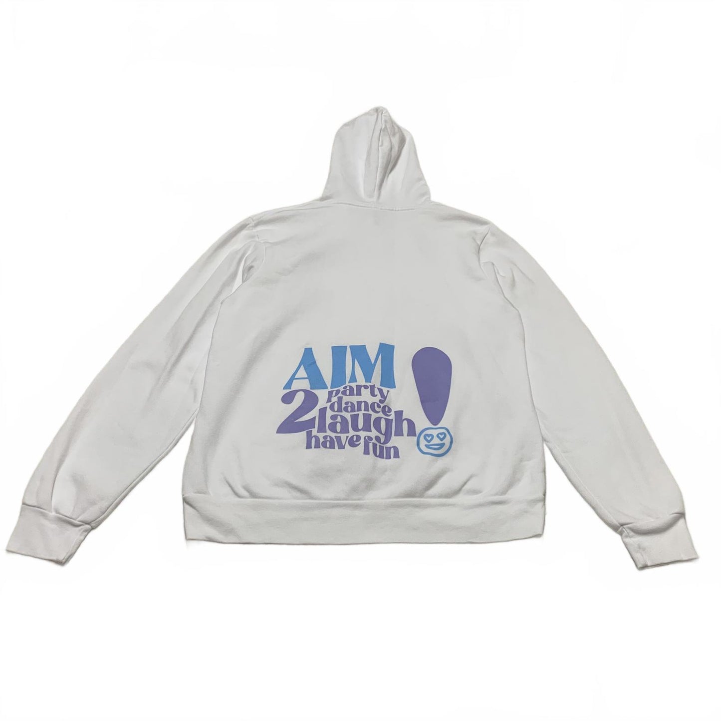Bella + Canvas Fleece Collection Women's Medium White Graphic Design Hoodie