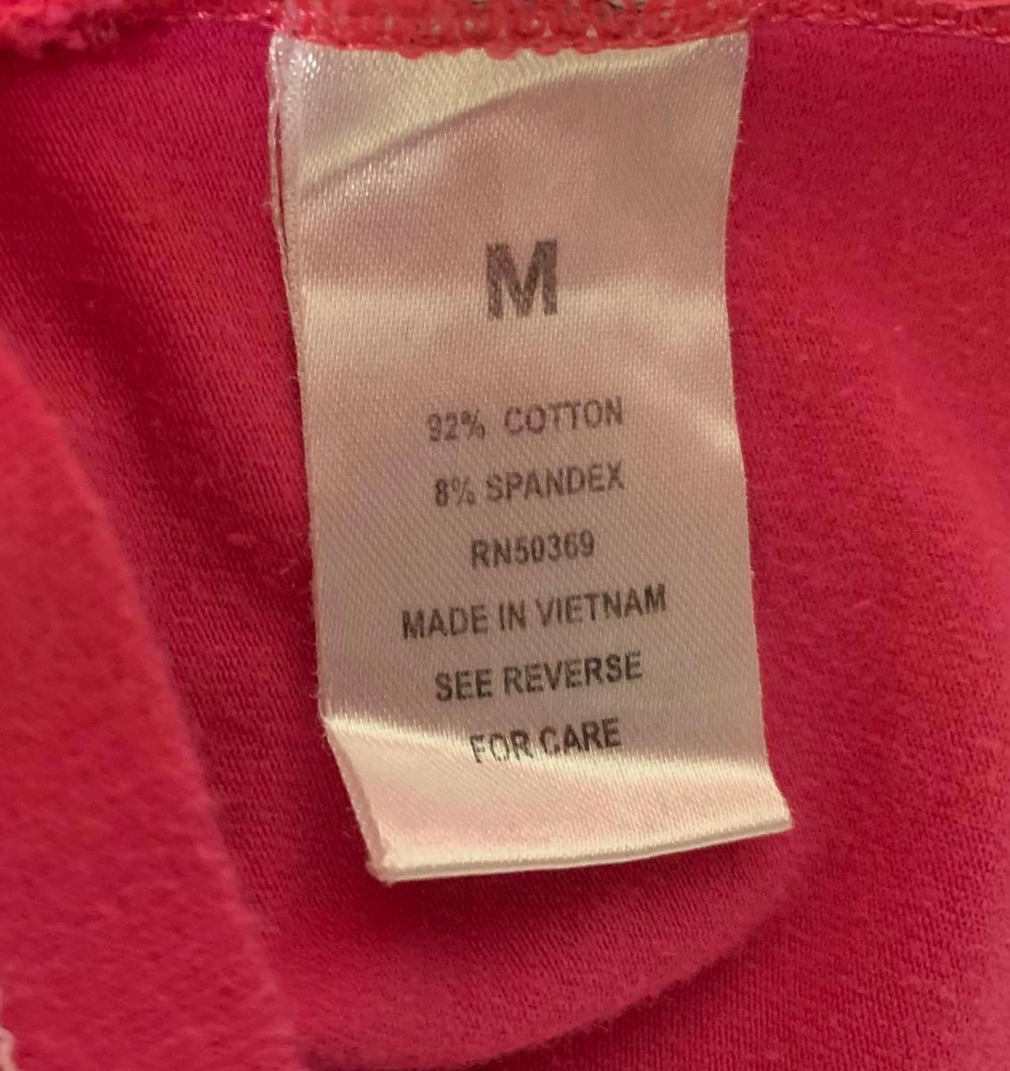 JU MORETULTRA Women's Size Medium Pink Hooded Long Sleeve Top