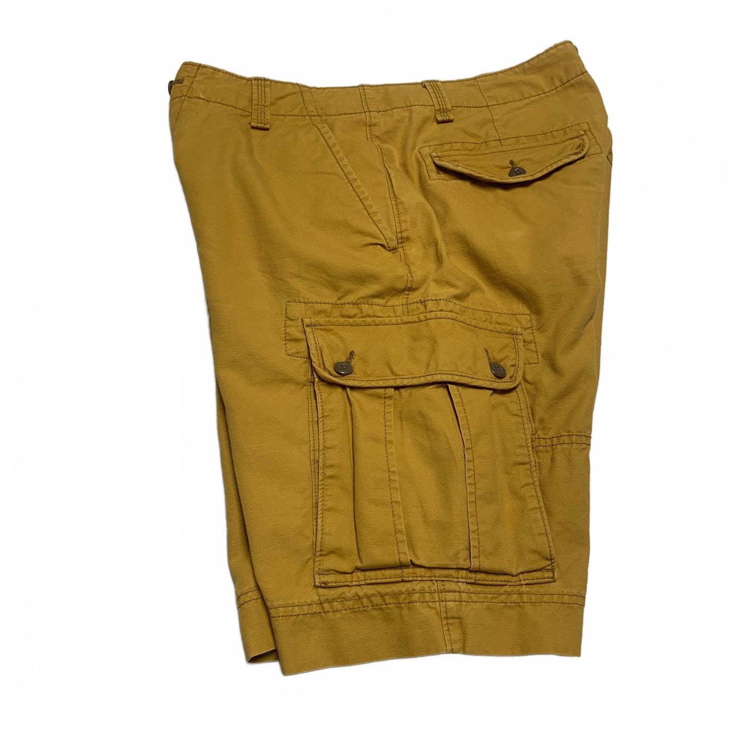 Gap Men's Sz 32 Yellow Cargo Shorts Casual Comfort W33 Gold