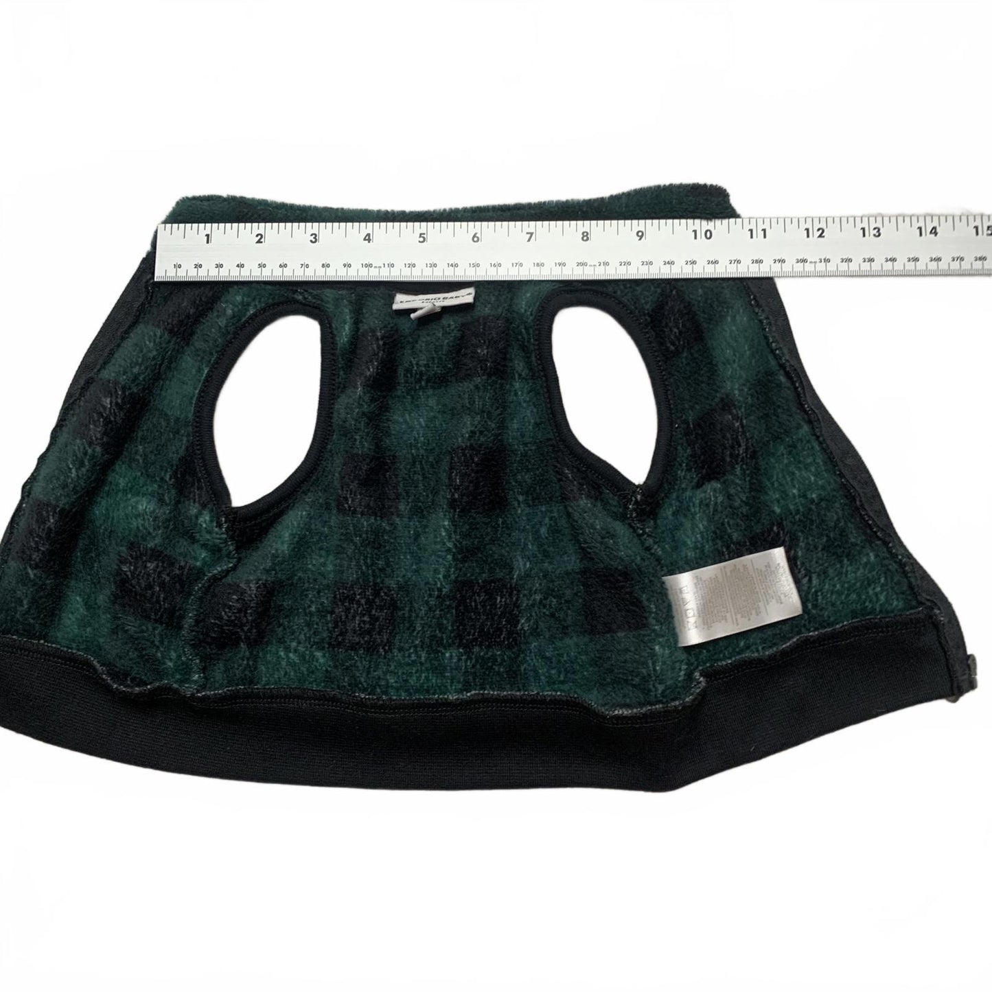 Emporio Baby Unisex 0-3 Months Green Plaid Fleece Vest