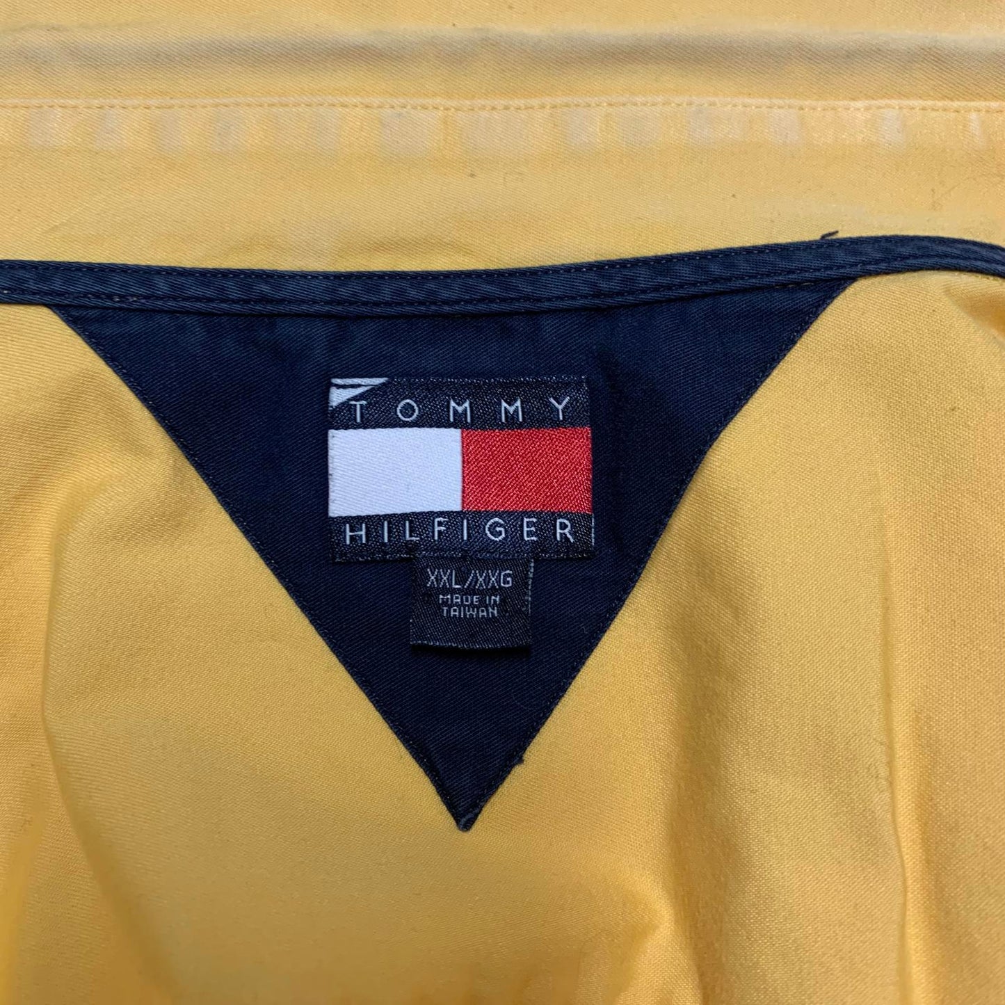 Tommy Hilfiger Men's XXL Yellow Button-Up Shirt