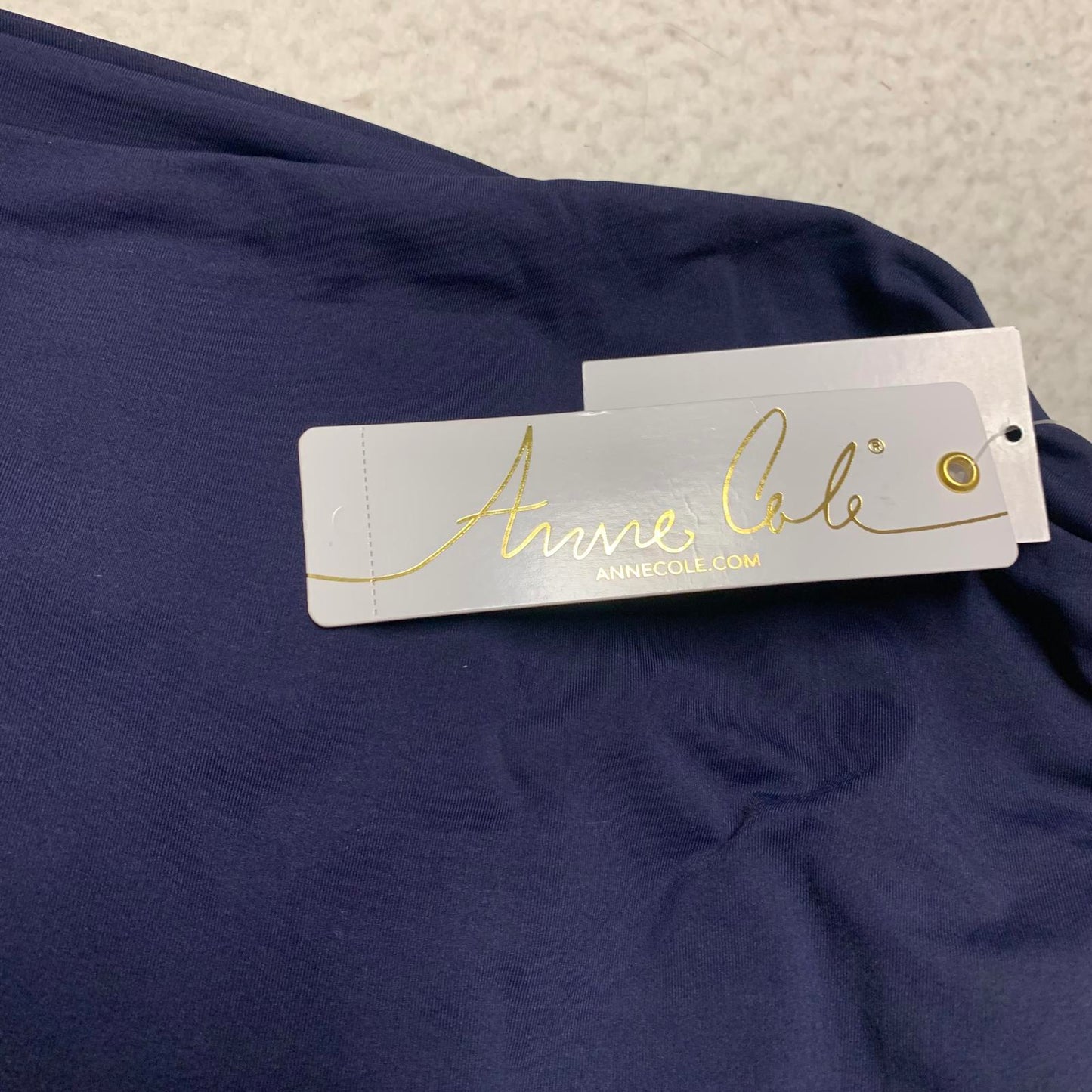 Anne Cole Women's Bikini Swim Bottom Plus Sz 24W Navy Blue Convertible 3 ways