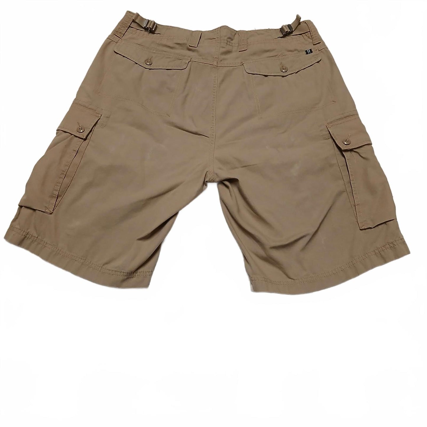 VTG Nautica Jeans Mens Sz 33/33 Khaki Cargo Shorts India W36