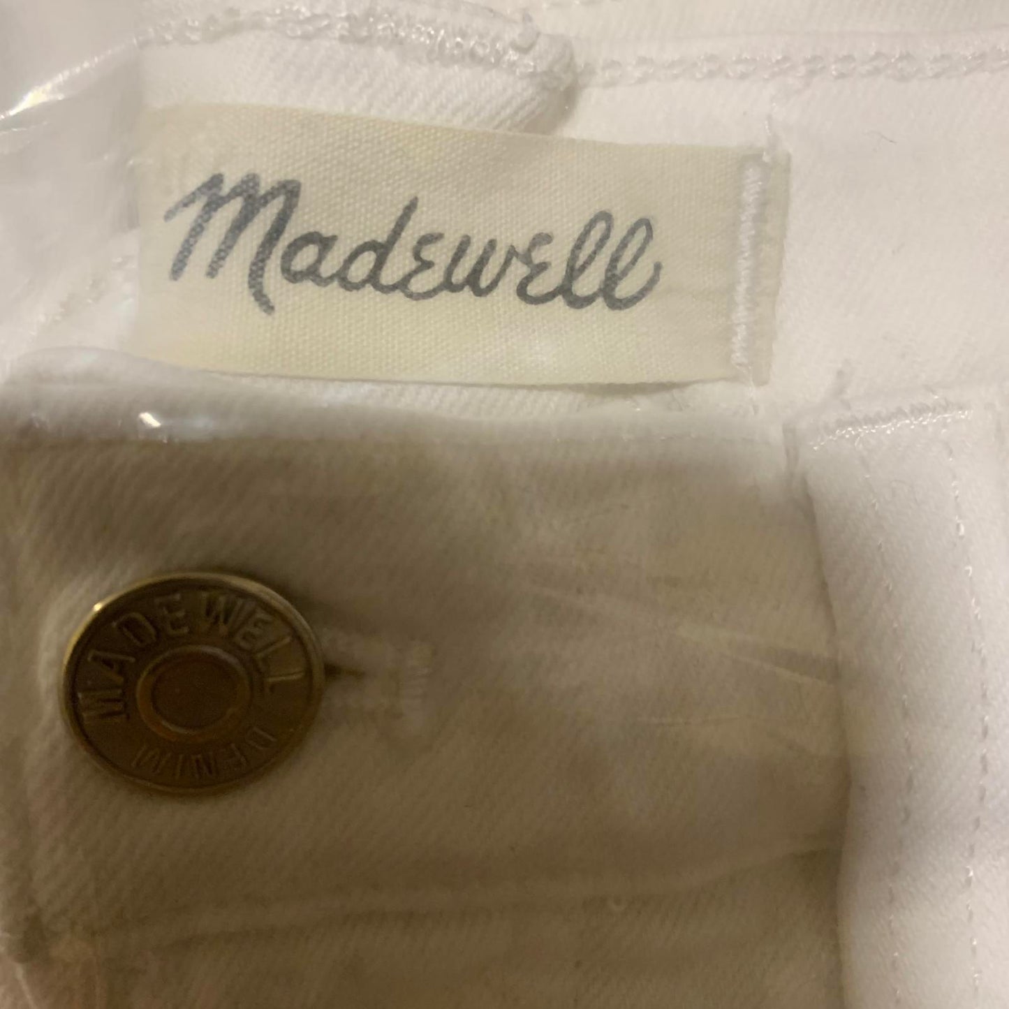 Madewell Womens Size 28 White Denim Pants