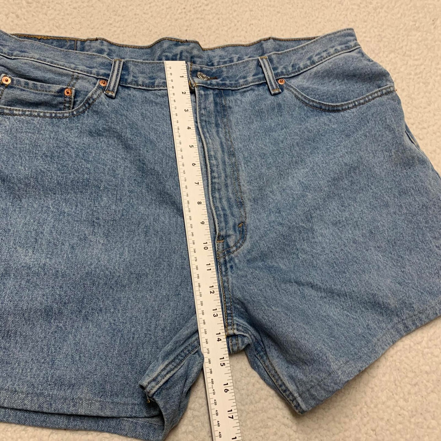 Levi’s 550 Men's Altered Blue Sz 42 Denim Shorts W41.5 Actual