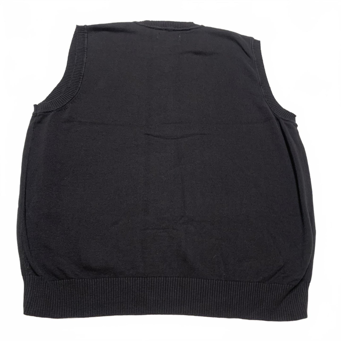 Club Room Men’s Size Large Black Argyle Sweater Vest