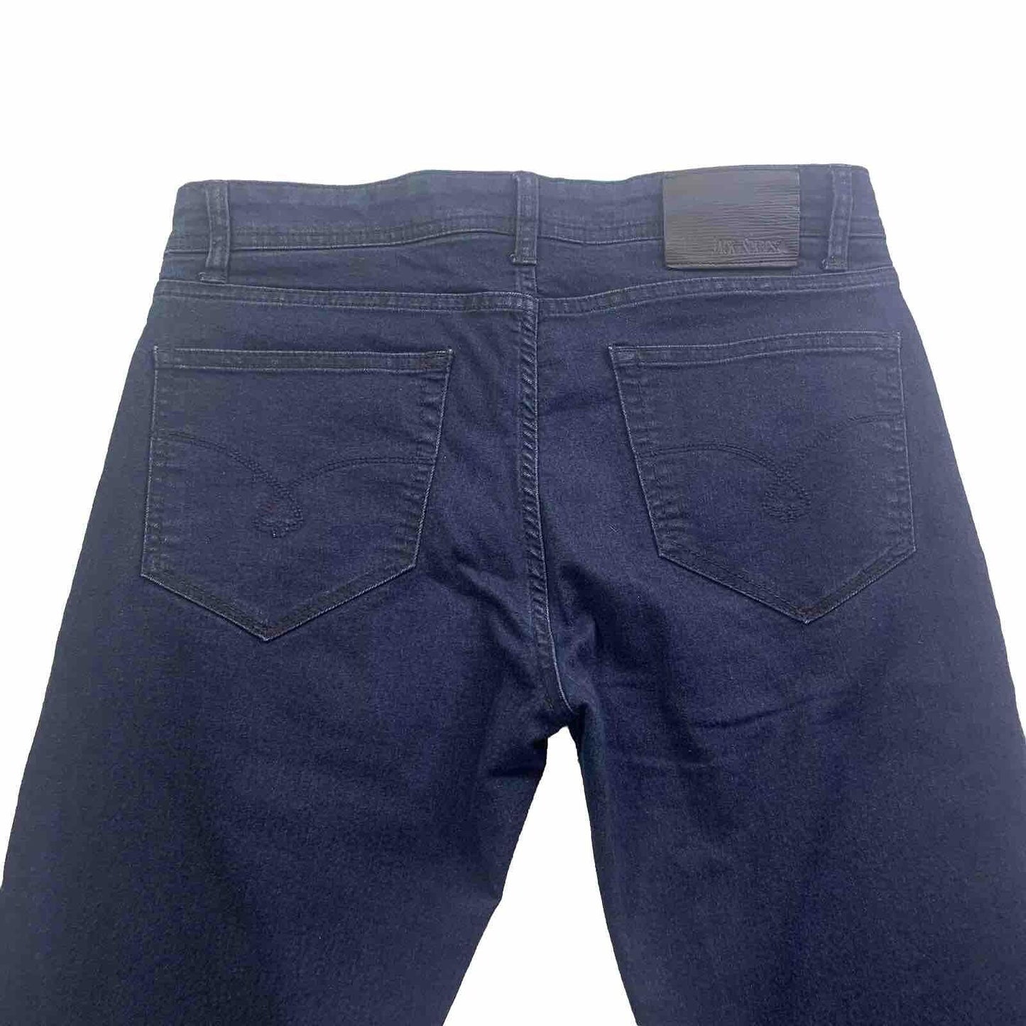 Jack of Spades Men's Jeans 33 x 26.5 Altered Dark Blue Straight Leg Classic Fit