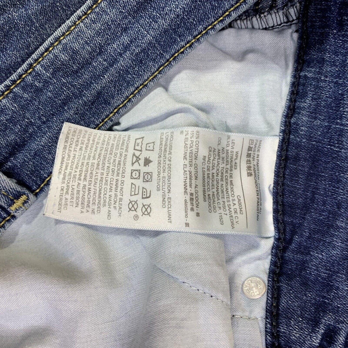 Levi Strauss Signature Jeans Girls' Blue Sz 4 M W27 L30