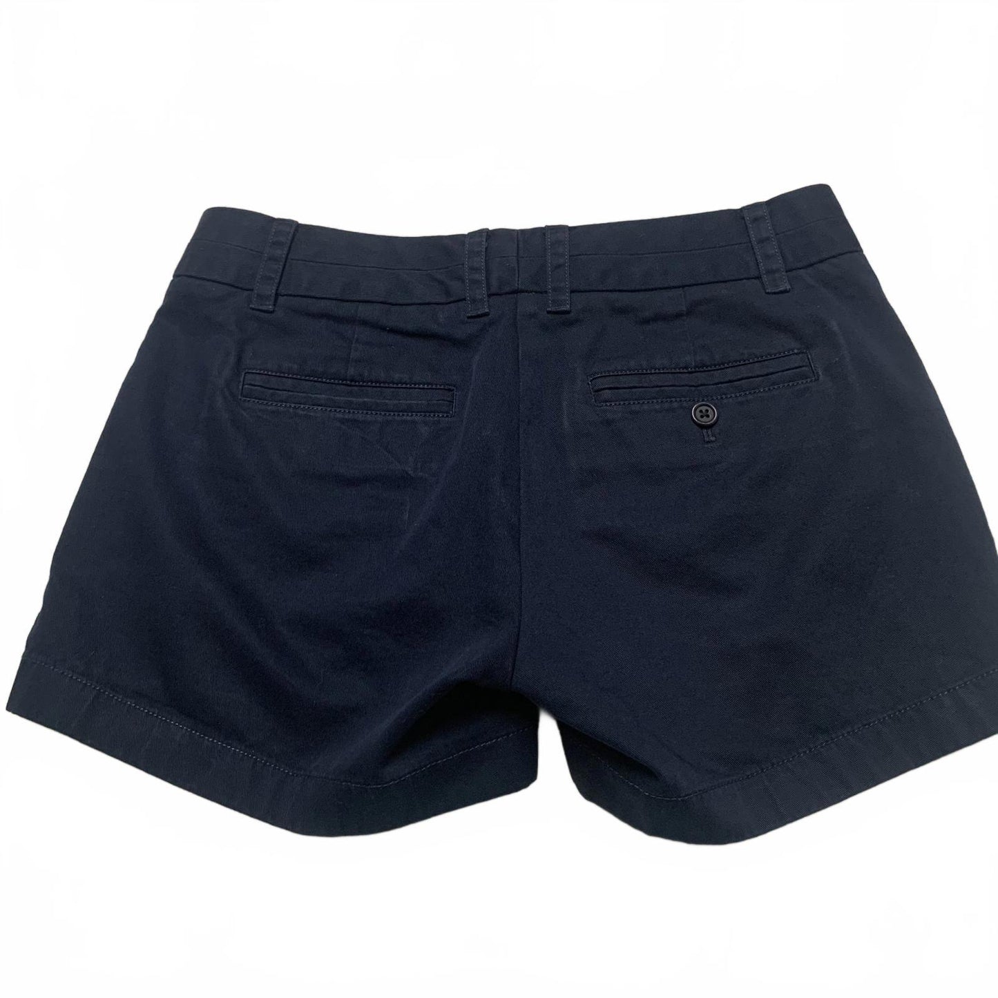 J.Crew Womens Chino Shorts Sz 2 Navy Blue W30.5 Cotton