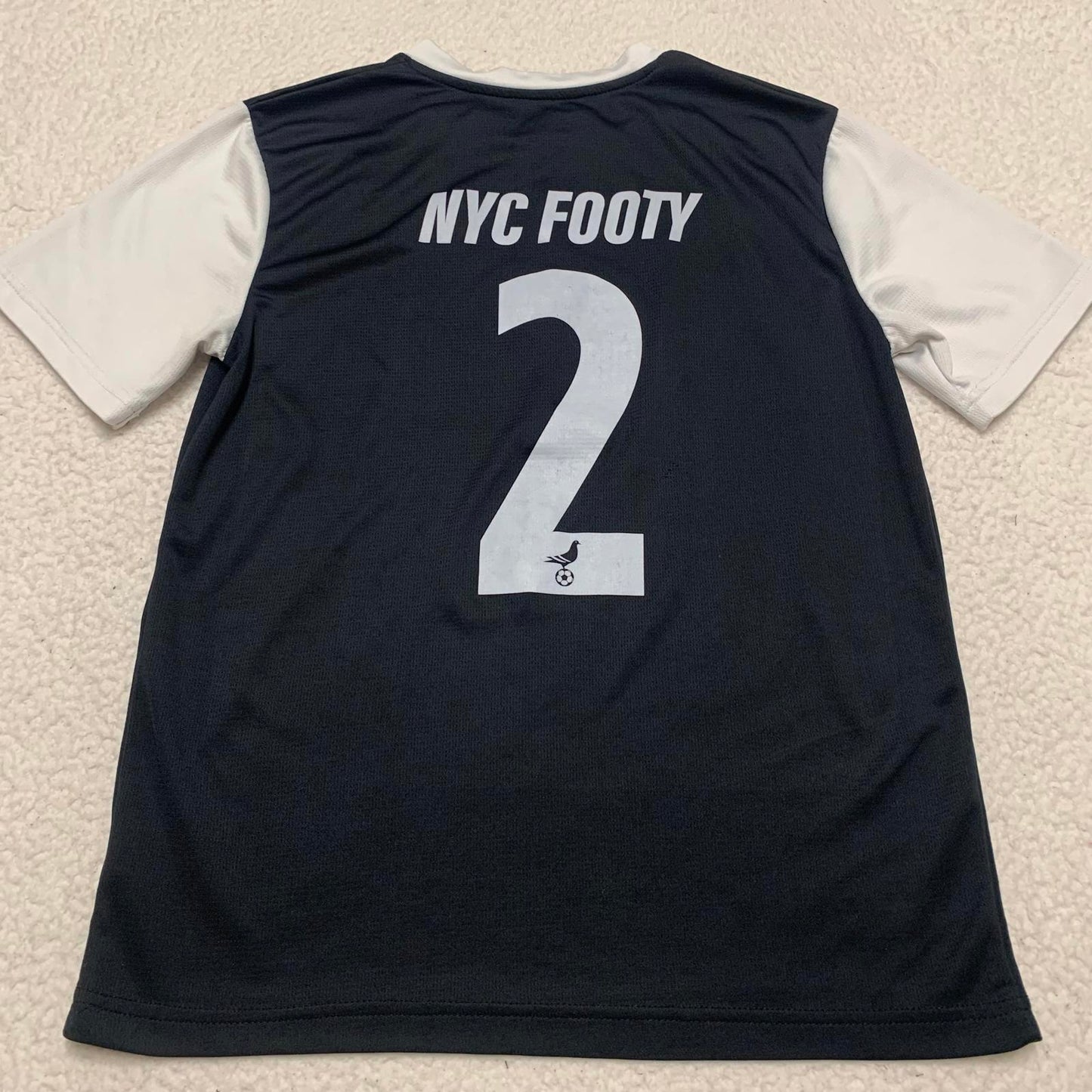 Umbro Unisex Youth Size Small Black NYC Footy Soccer Jersey