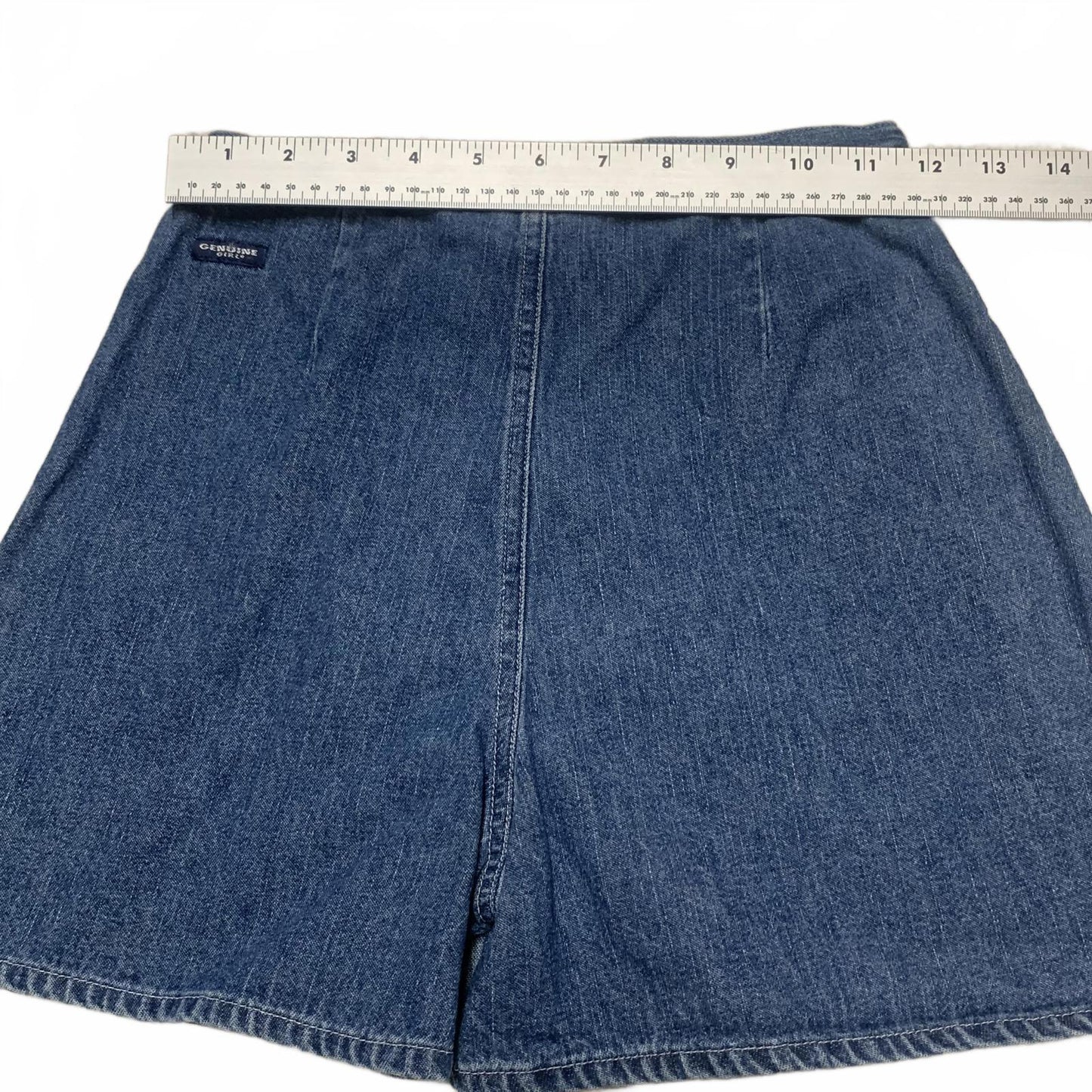 VTG OshKosh Genuine Girl Sz 14 Denim Blue Skort Skirt Sz 14 W23.5 Cotton