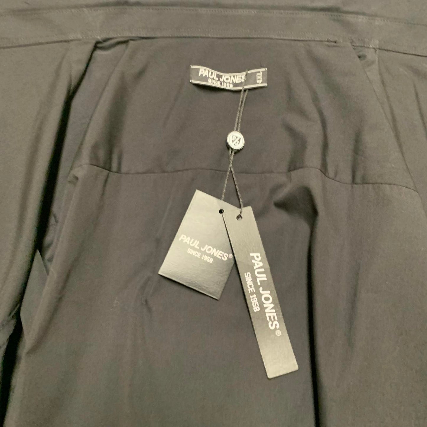 Paul Jones Men's 4XL Black Long Sleeve Button Shirt