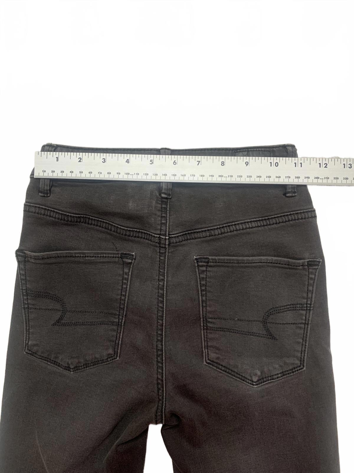 American Eagle Outfitters Women's Jeans Sz 00 Off Black Skinny Stretch 22 x 28