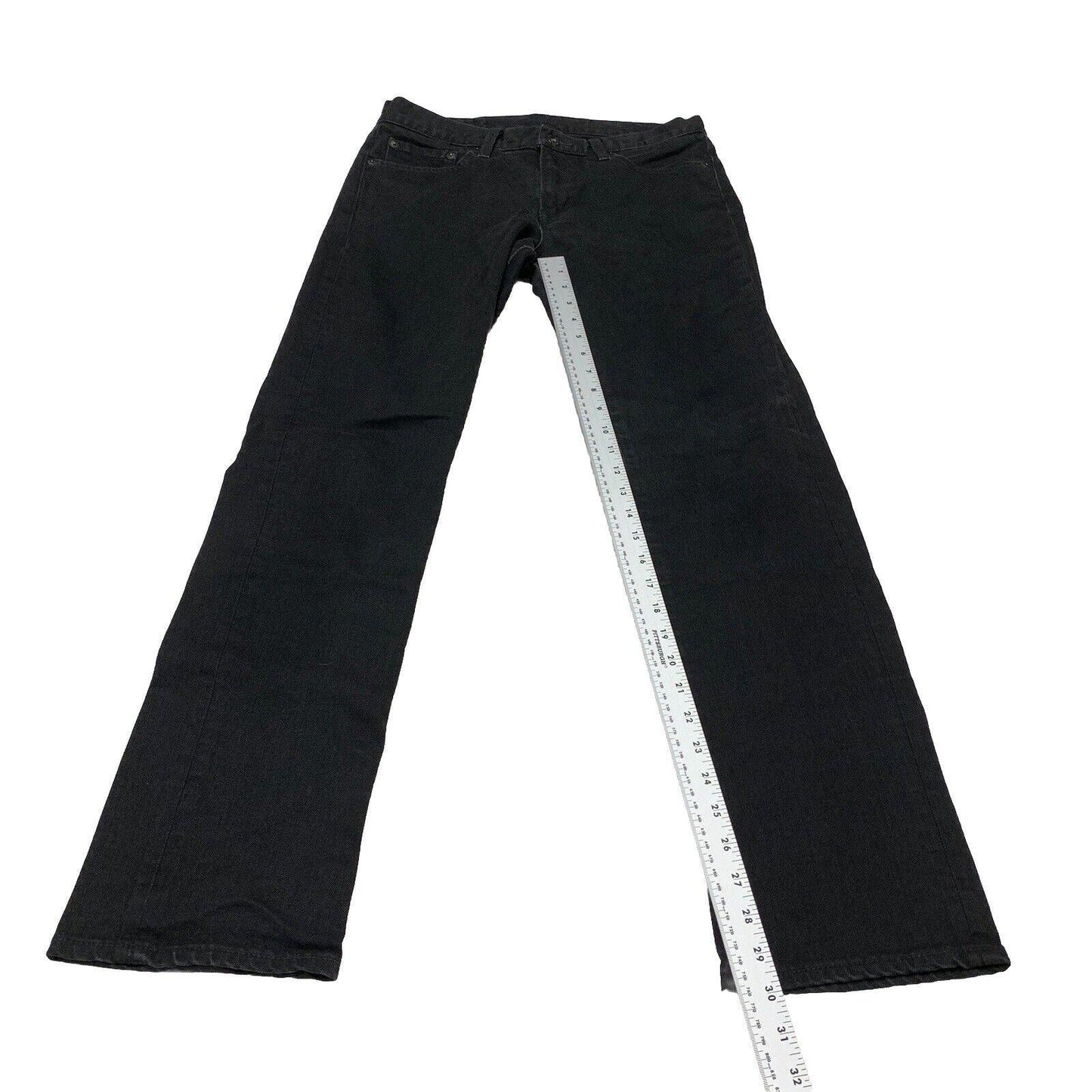 UNIQLO Girls Size 5 Black Jeans Slim Fit Straight Legs from Japan