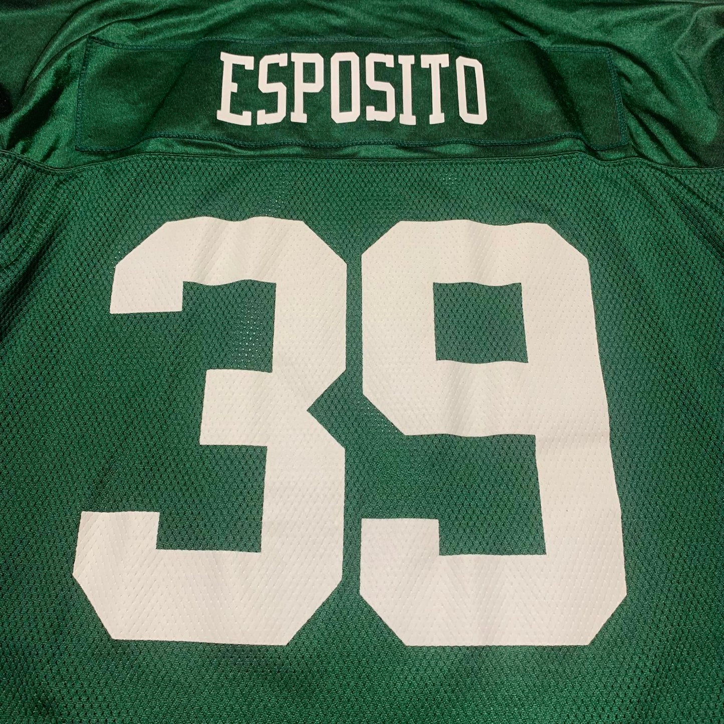 VTG Reebok New York Jets Esposito Football Jersey #39 Sz 3XL Green NFL Onfield