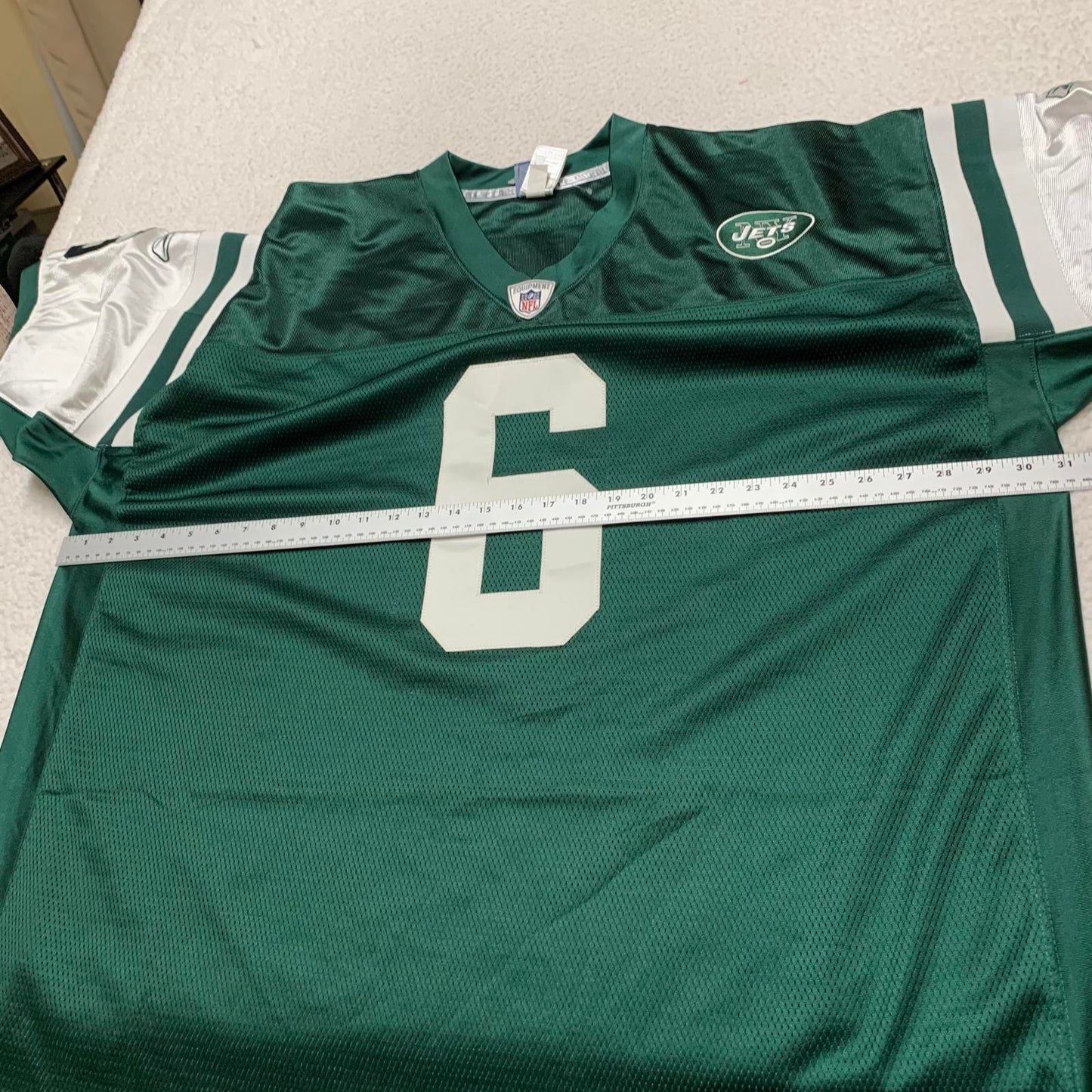Reebok New York Jets Mark Sanchez #6 Jersey Sz 58 Football NFL Onfield