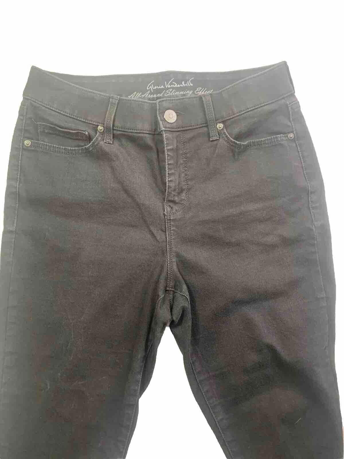 Gloria Vanderbilt Jeans Women's Sz 6 Black Curvy Skinny