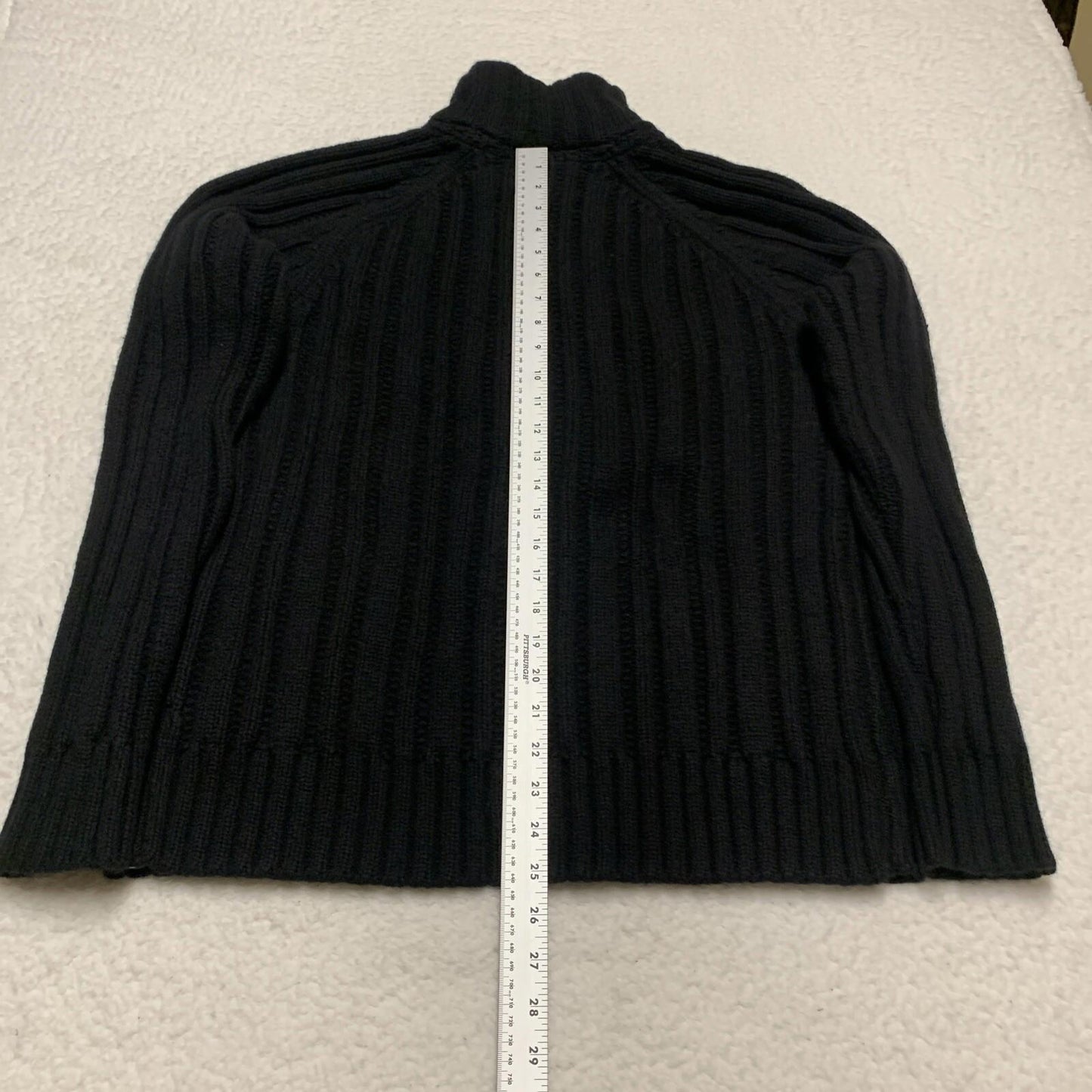 Club Monaco Men's Unisex Size Large Black Button Down Knit Cardigan