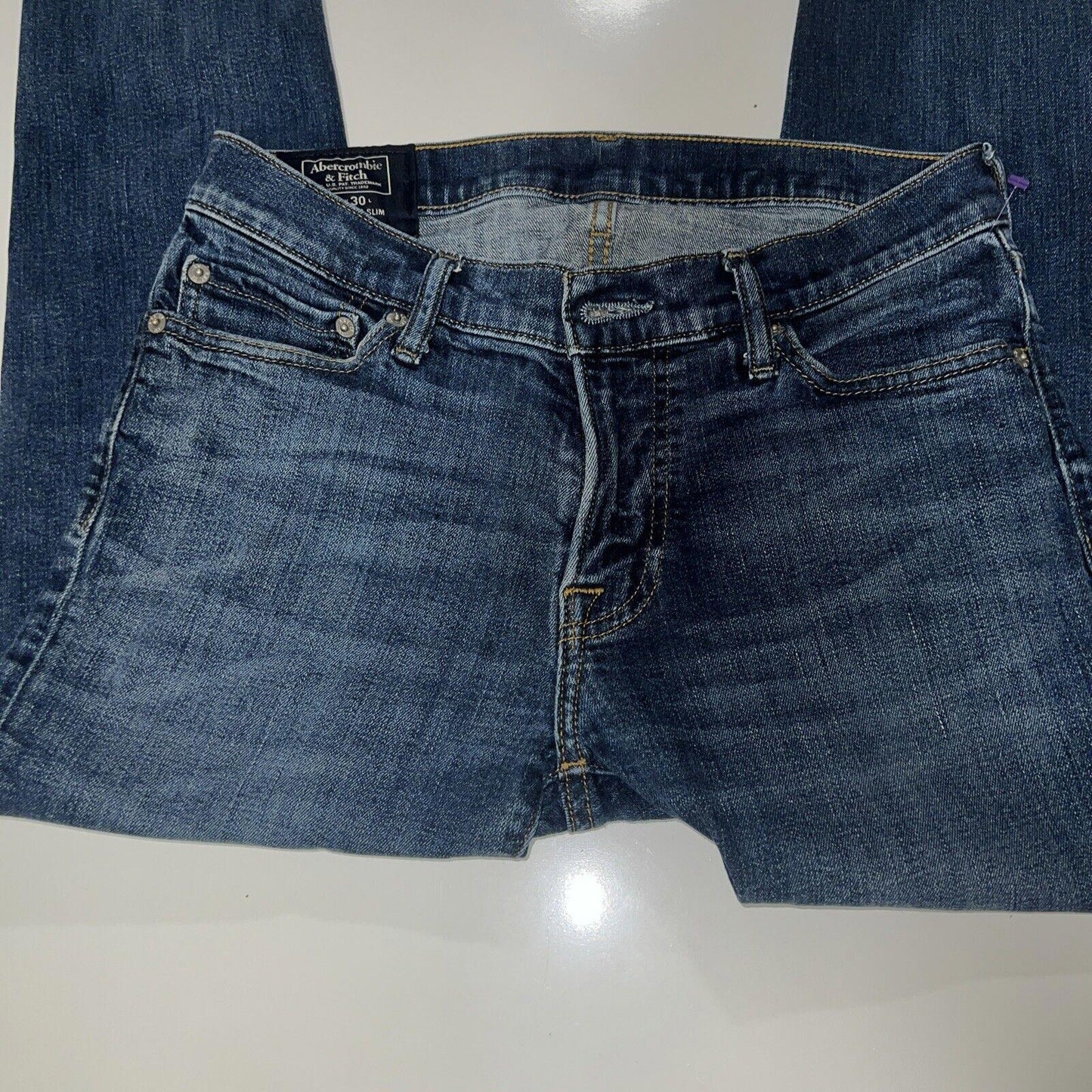 Abercrombie and Fitch Jeans W29 L30 Blue Super Slim Stretch