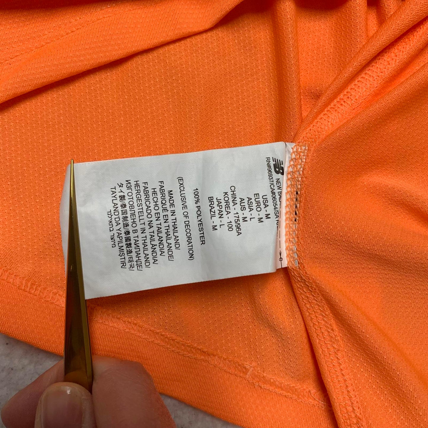 New Balance Men's Medium Orange LGBT Pride Run Tank Top NY 2024
