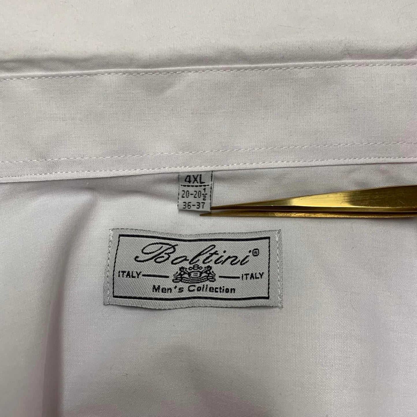 Boltini Men's 4XL White Classic Fit Button Dress Shirt 20-20.5