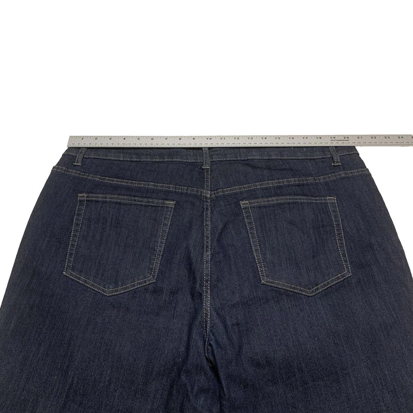 Avenue Denim Jeans Women's 22P Plus Dark Blue Stretch