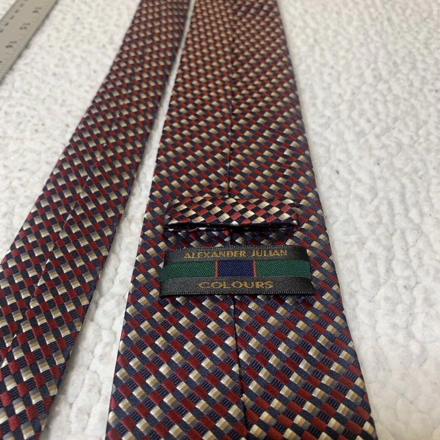 Alexander Julian Colorirá Men’s Geometric Print Ties Red Black Lot of 2