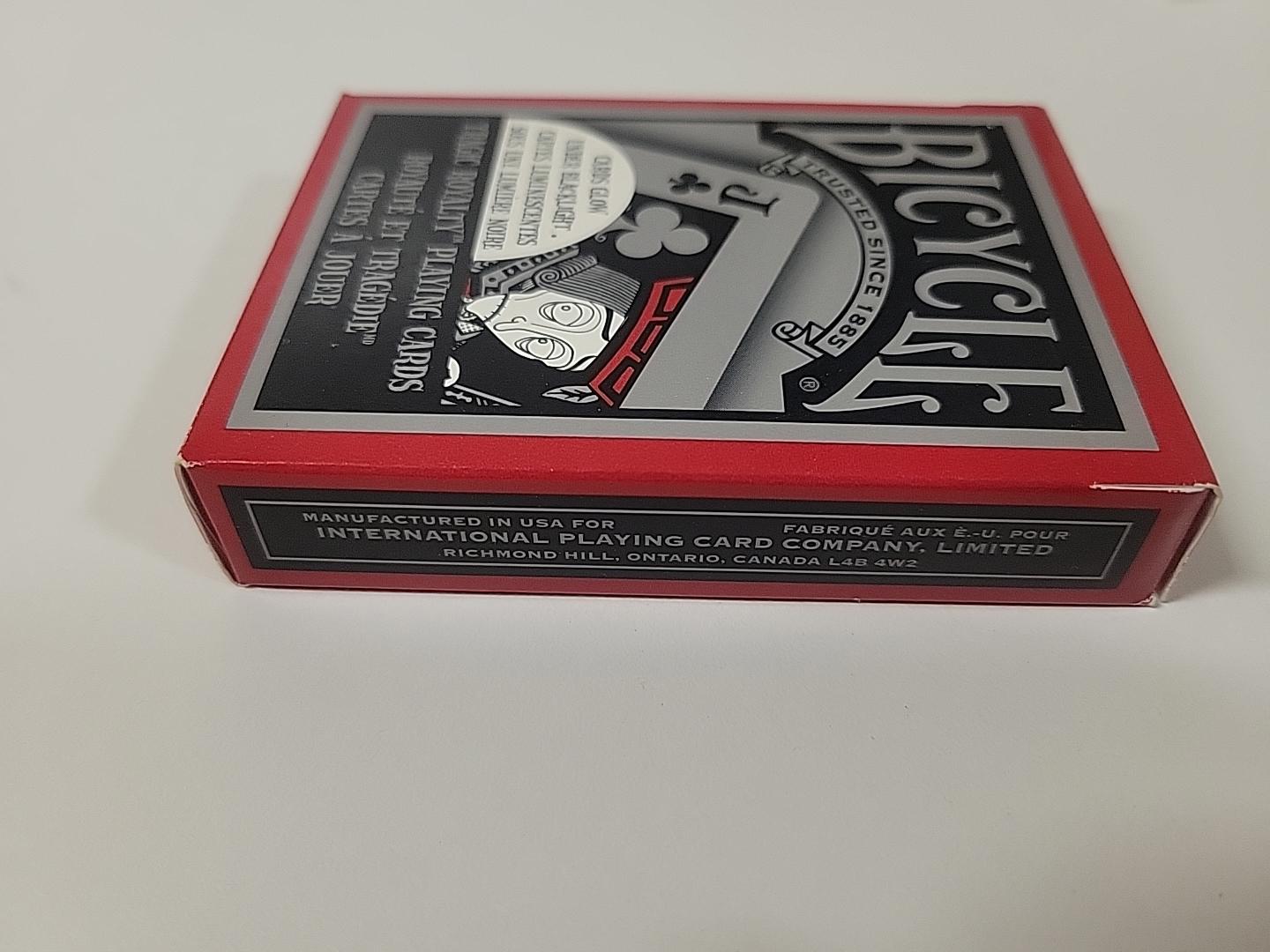 Bicycle Tragic Royalty Playing Cards - Glow Under Blacklight