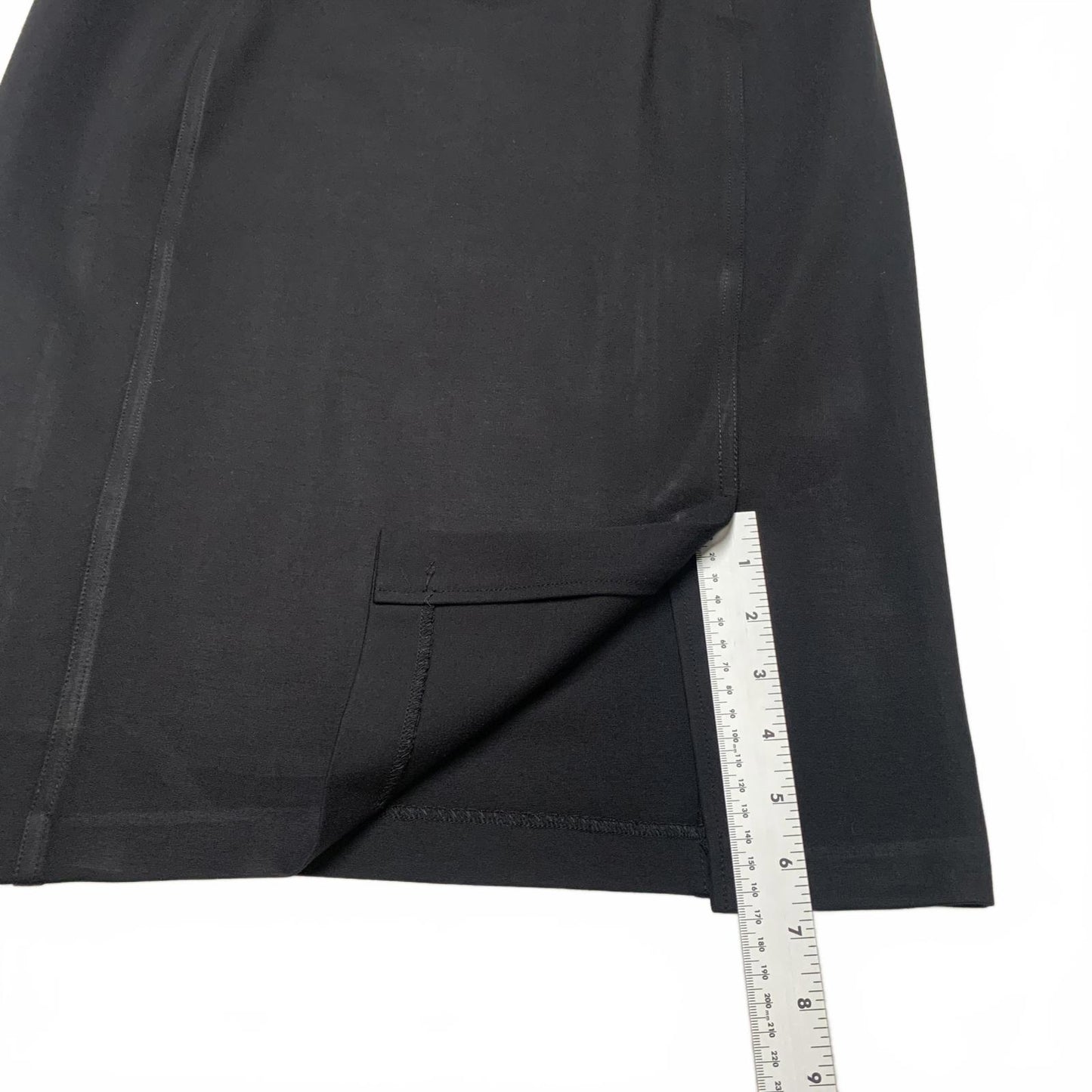Ivanka Trump Womens Black Elegant Pencil Skirt Stretch 30" Waist Pull On