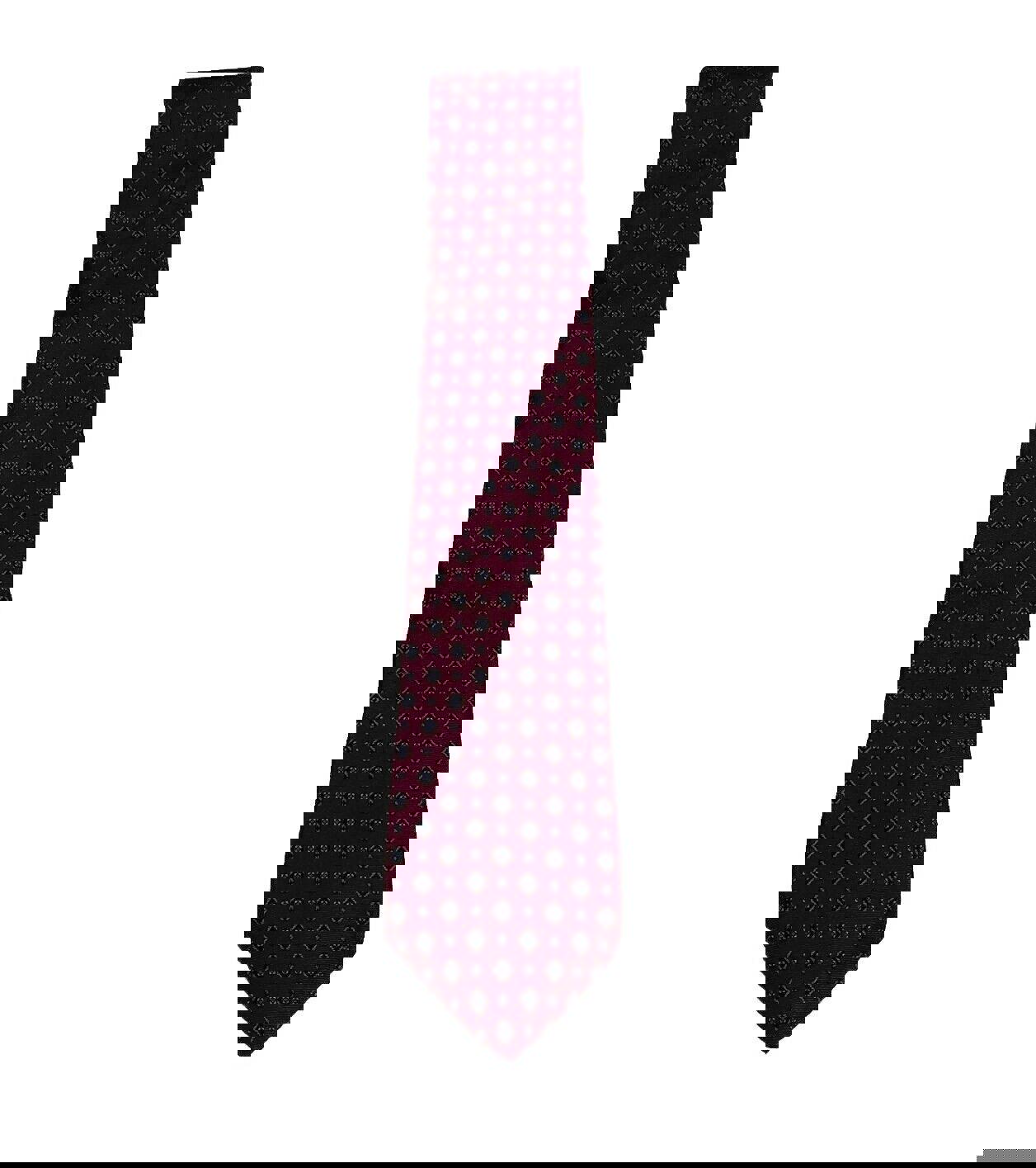 Hardy Amies London Men's Silk Tie Burgundy One Size Fits Most