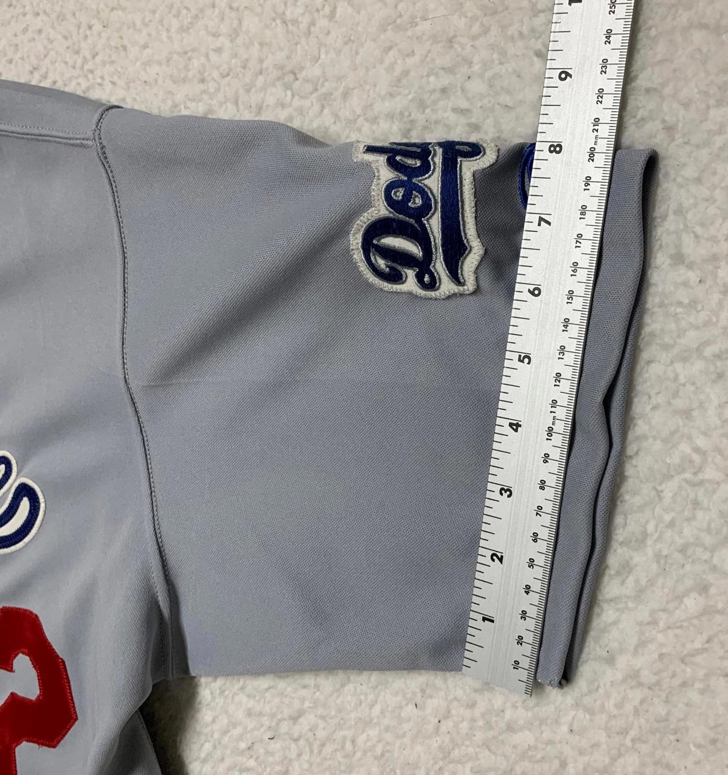 VTG 80s 90s Rawlings Midville #22 Dodgers Baseball Jersey Mens Sz 44 Gray