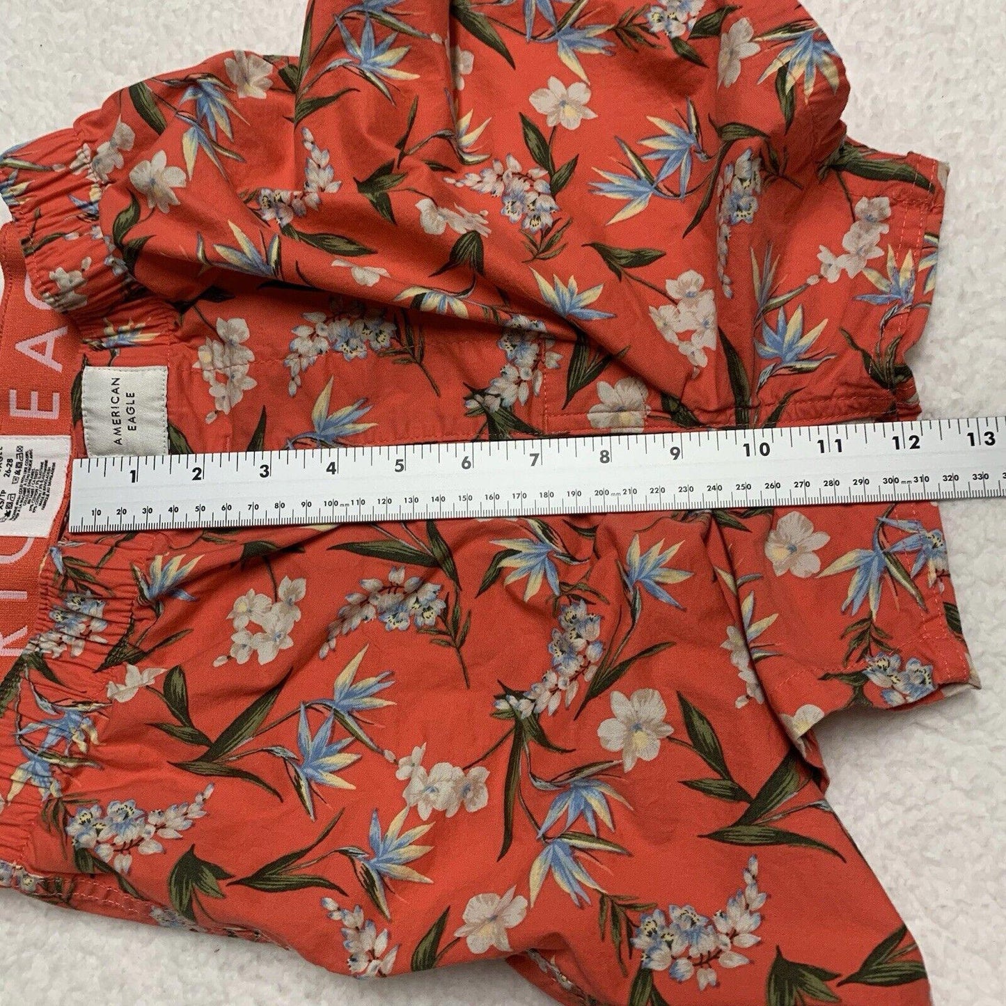 American Eagle Boxer Shorts Floral Print Stretch SIZE XS 26-28