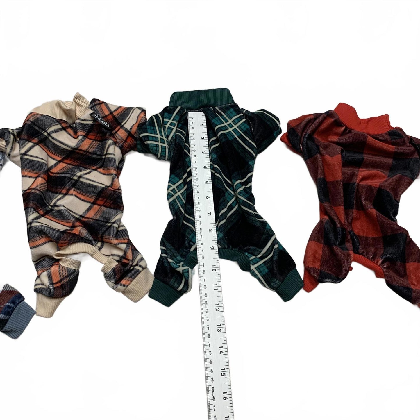 XPUDAC Sz Small Dog Pajamas 4- Pack Jumpsuit Set Pets