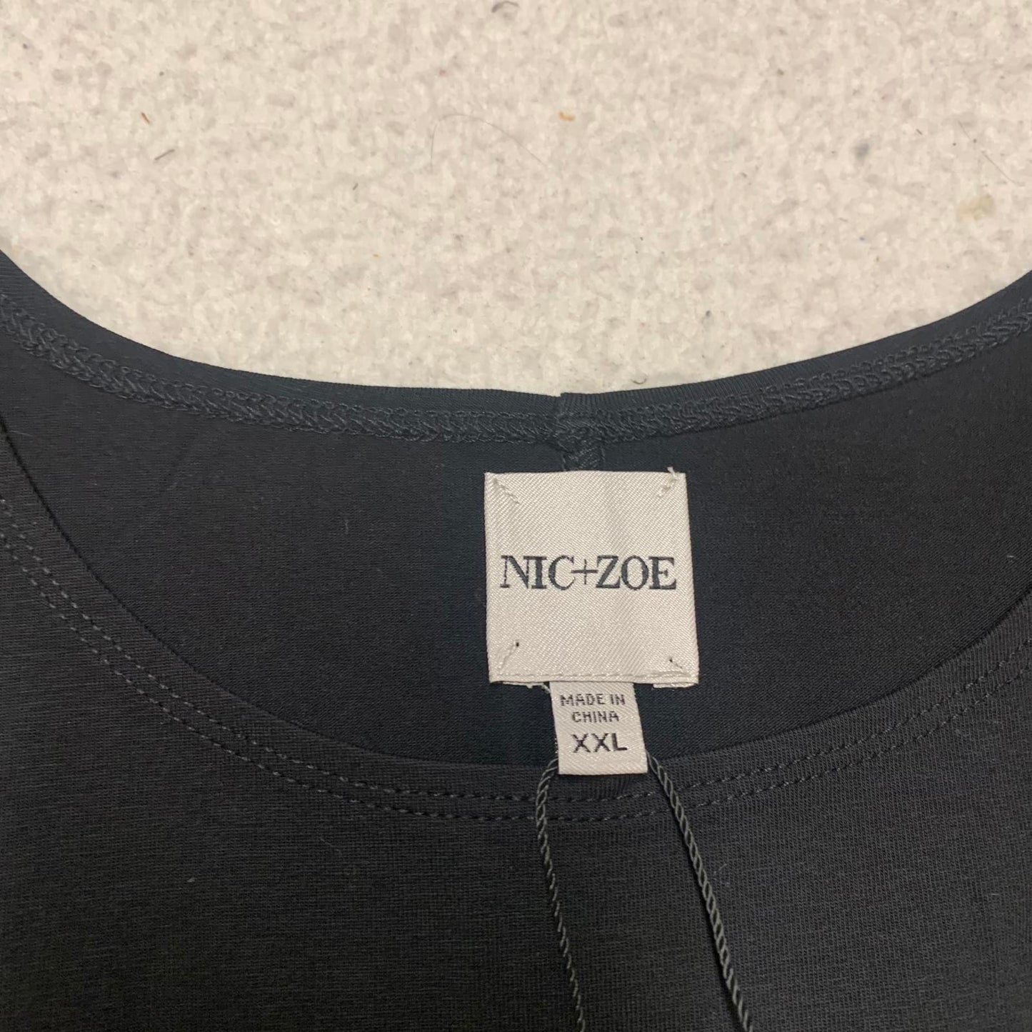 NIC+ZOE Women's Sz XXL Black Sleeveless Top Pullover NWT