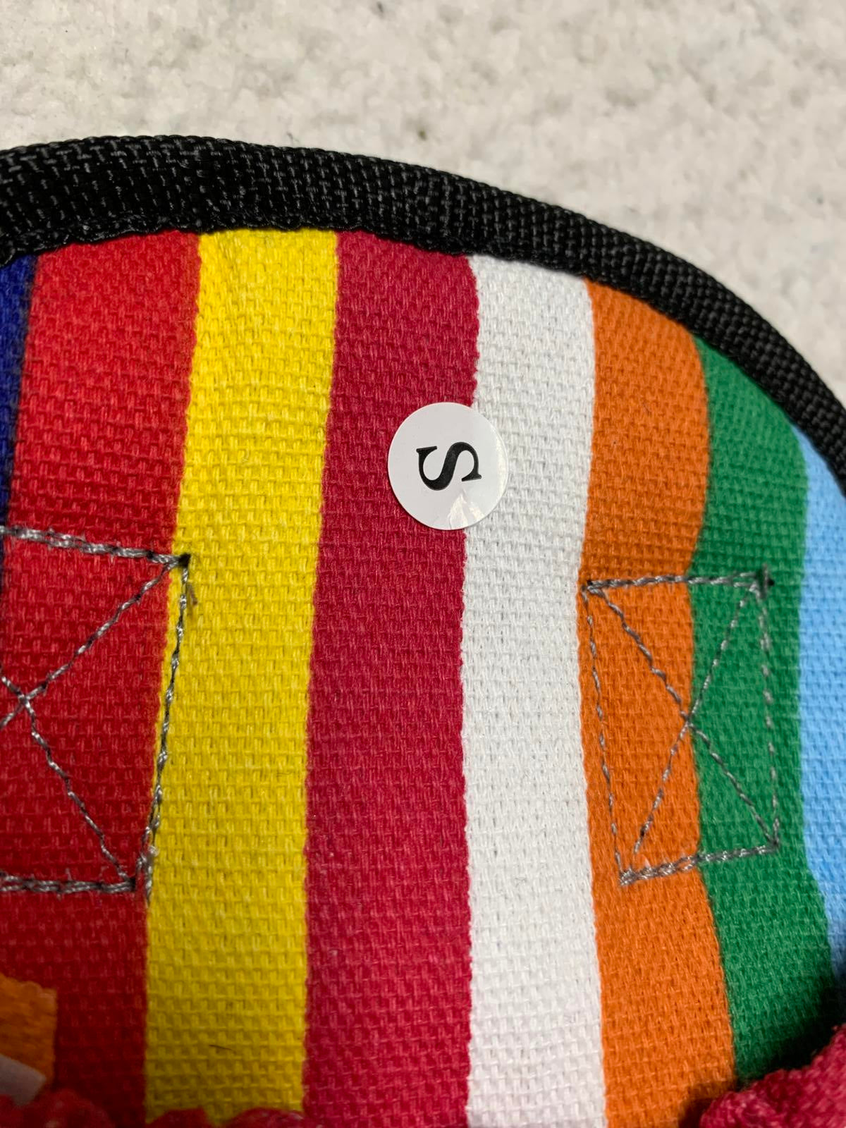 Colorful Striped Dog Harness Sz S Multicolor Adjustable Straps Unbranded