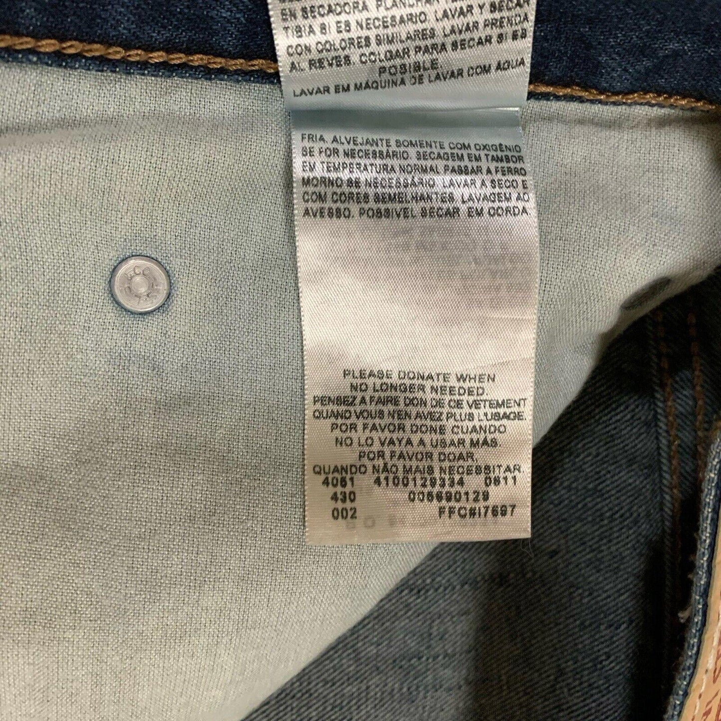 Levi's 569 Loose Straight Leg Jeans Men's 40x30 Dark Blue