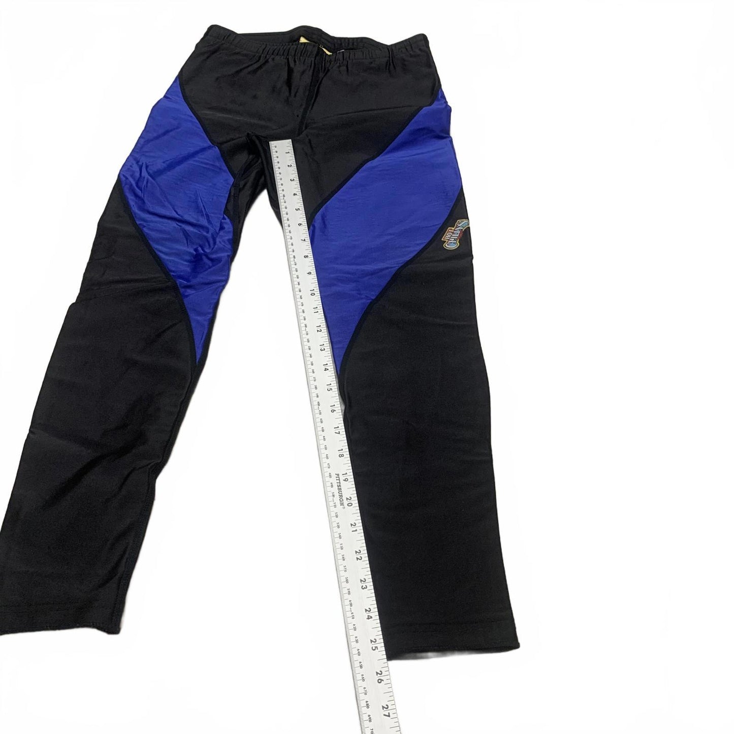 Hot Chillys Men's Size Large Black Royal Blue Athletic Pants
