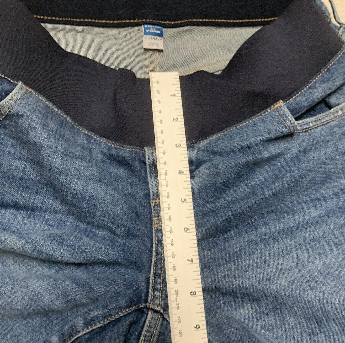 Old Navy Maternity O.G. Size 8 Blue Straight Jeans - Comfortable Fit