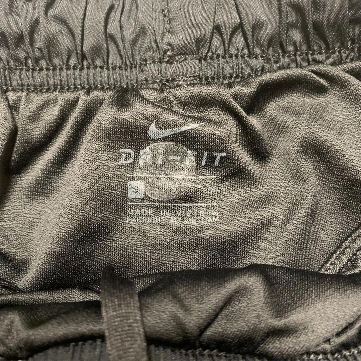 Nike Dri Fit Women's Sz Small Running Shorts Black White Trim