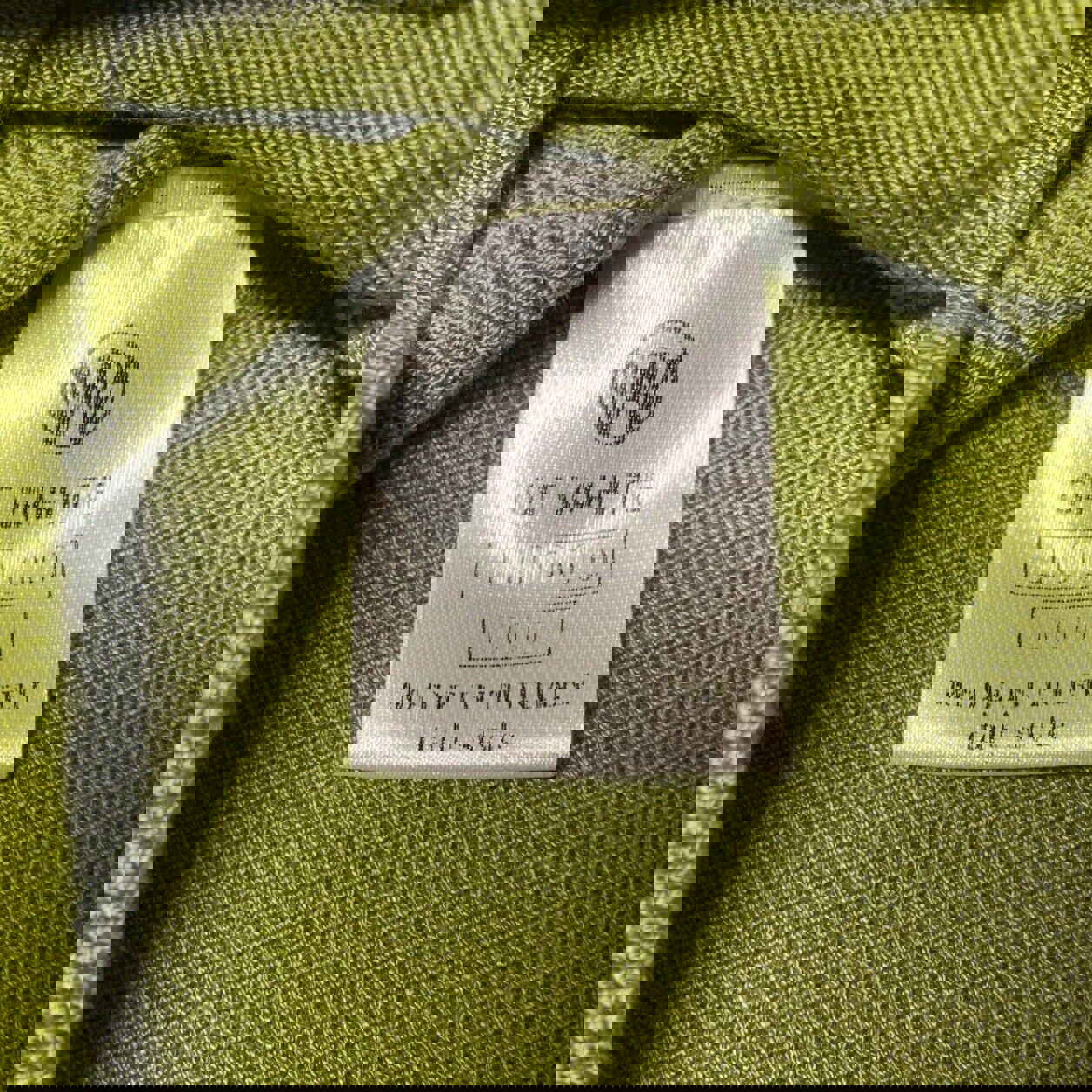 Of White Women’s Size 38 Lime Green Half Sleeve Mock Neck Shirt Stretch Top