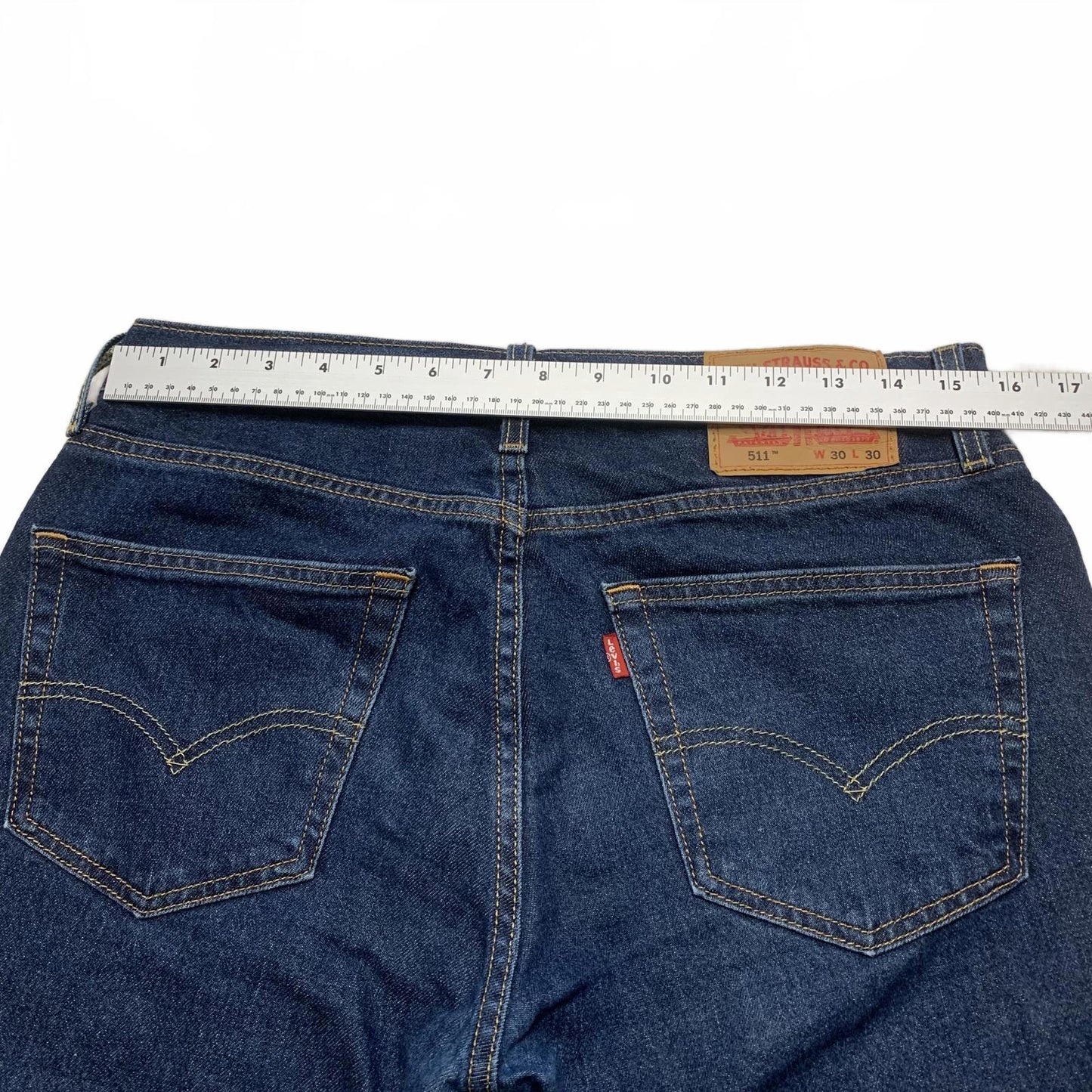 Levi's 511 Slim Fit Jeans Men's Size 30x30 Blue Classic 31 x 28.50 Actual