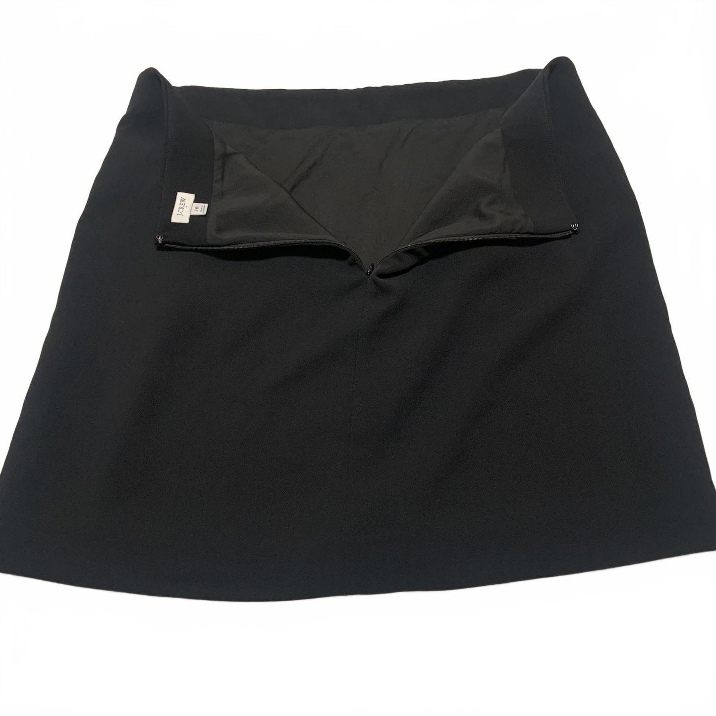 J.Crew Womens Size 16 Black A-Line Mini Skirt