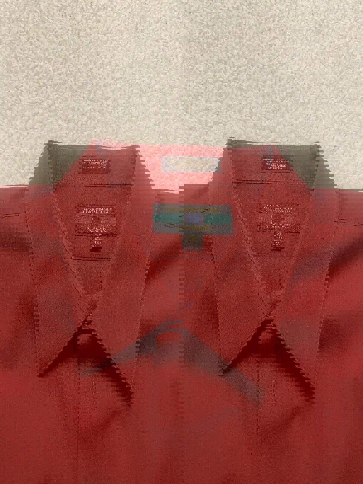 Alexander Julian Men's 3XLT Shirt Long Sleeve Red Wine