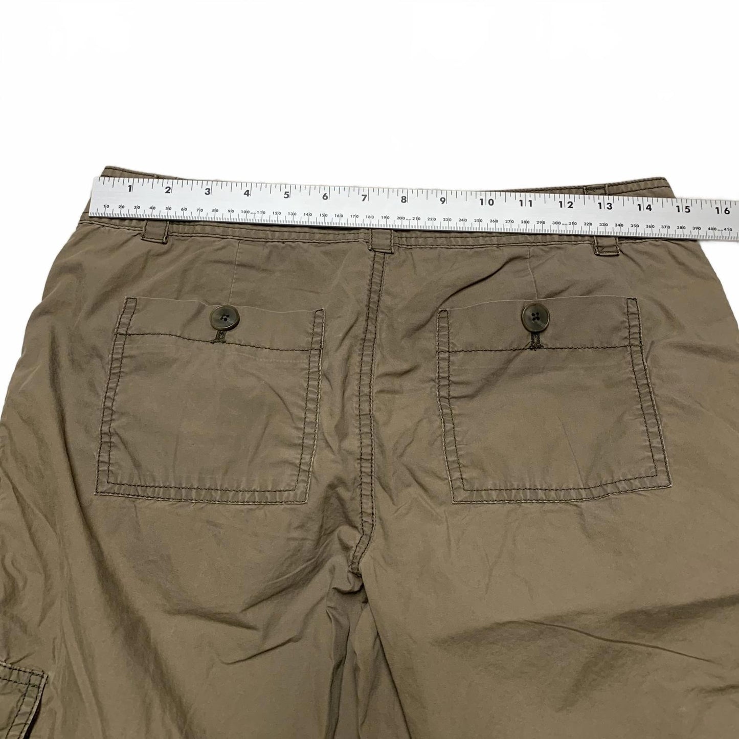 Ann Taylor Loft Women's Sz 4 Petite Brn Cargo Capris Outdoor Camping Adventures