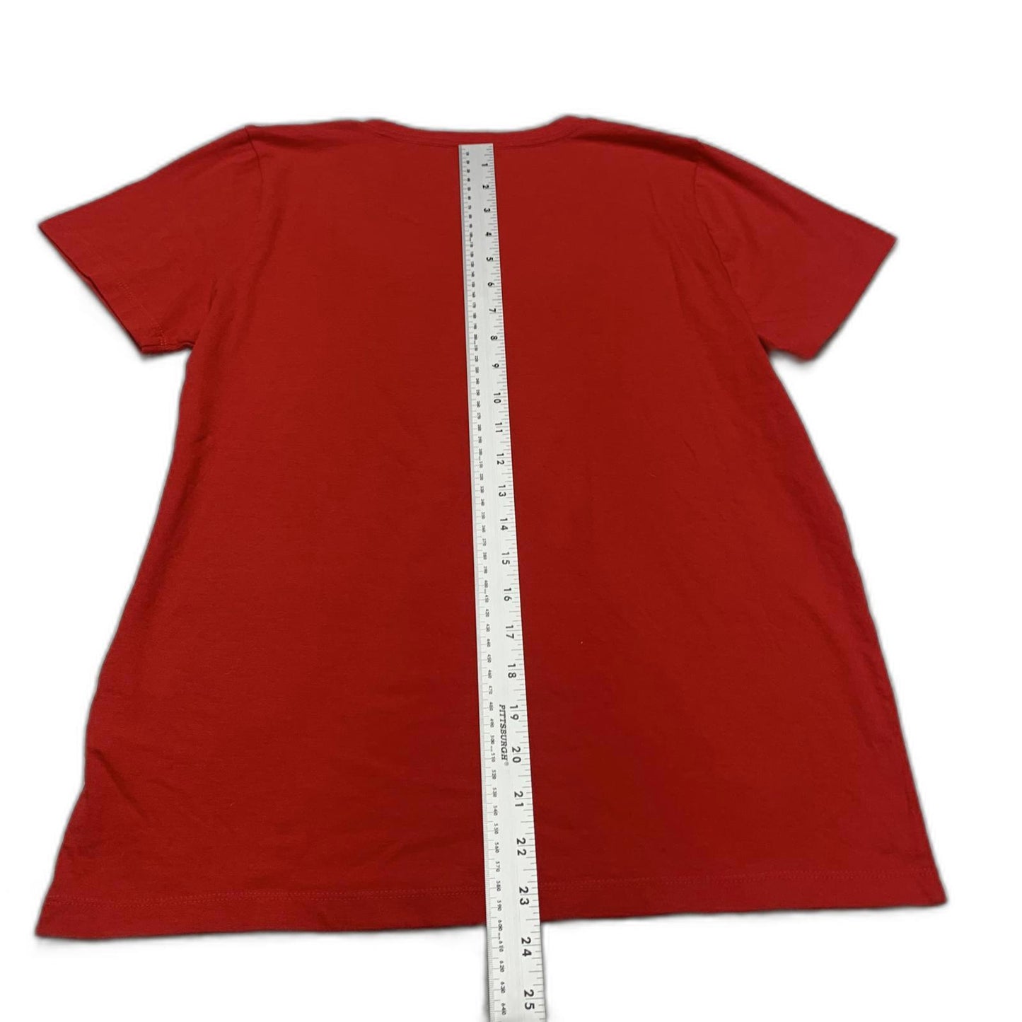 J.Crew Women's Size Medium Red Leopard Heart T-Shirt Collector Tee