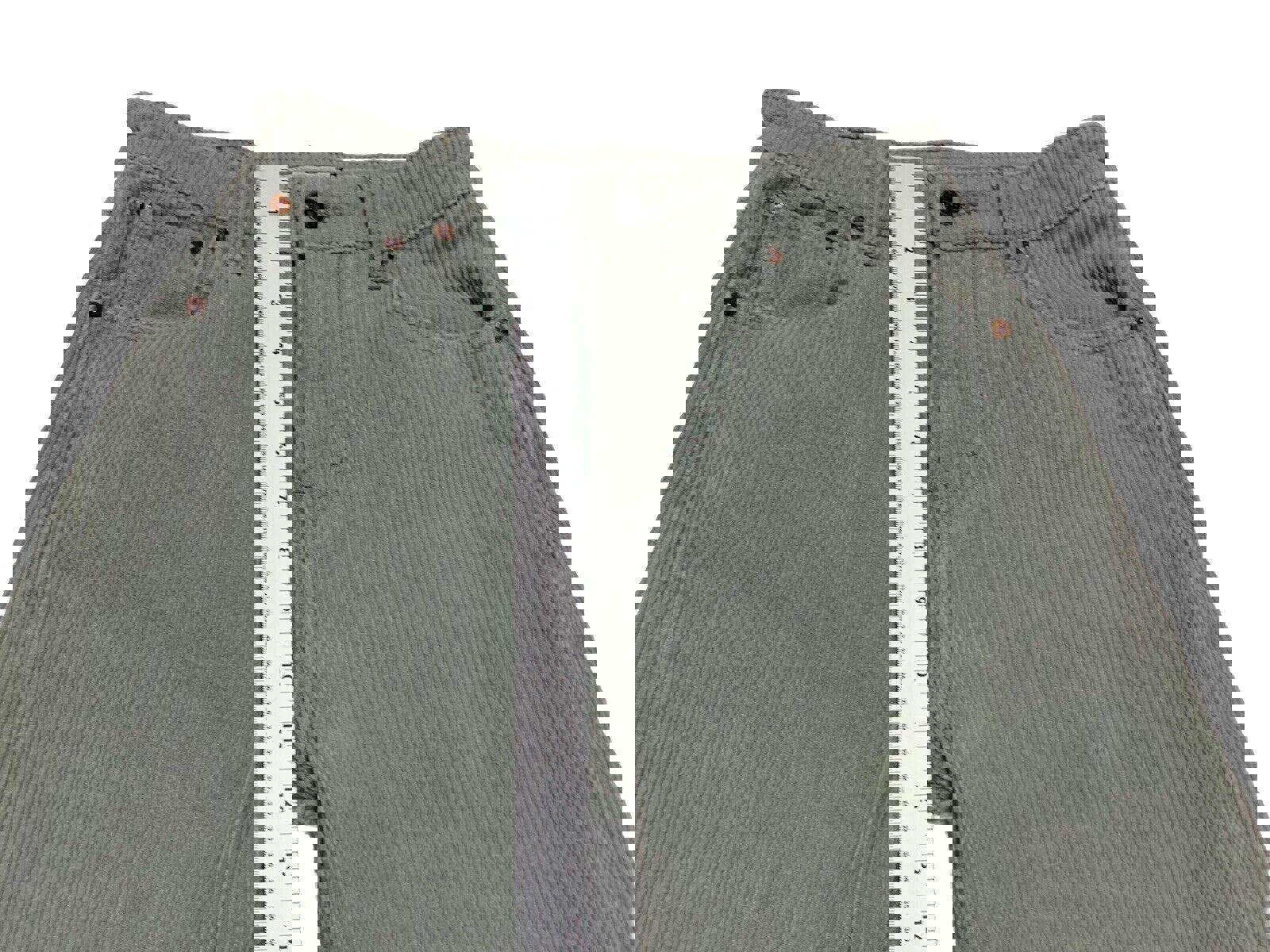 Pantalones de pana Motel para mujer, talla XS, verde menta, pierna ancha, ligeros