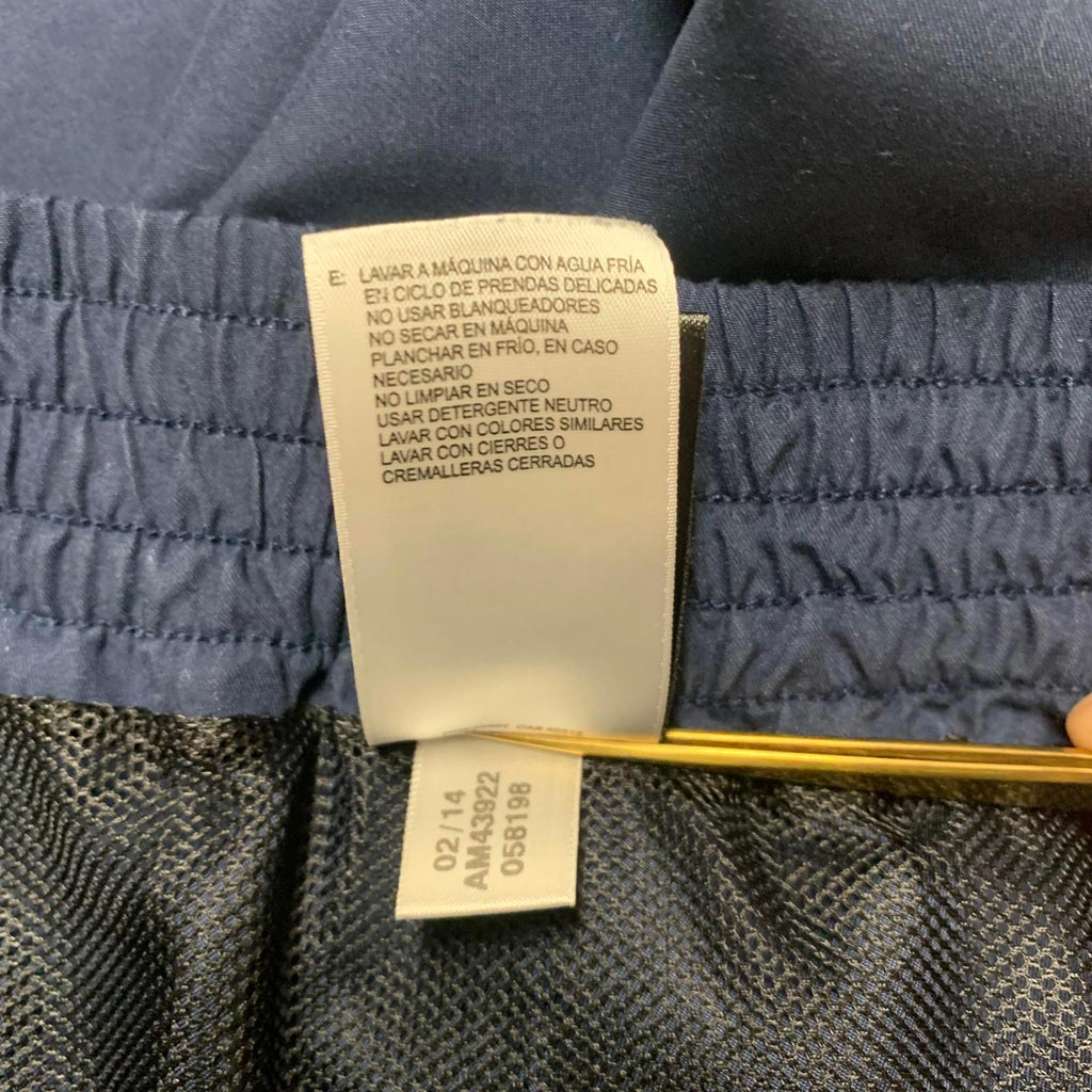 Bañador corto Adidas para hombre, talla XL, color azul marino, con forro (W33.5)