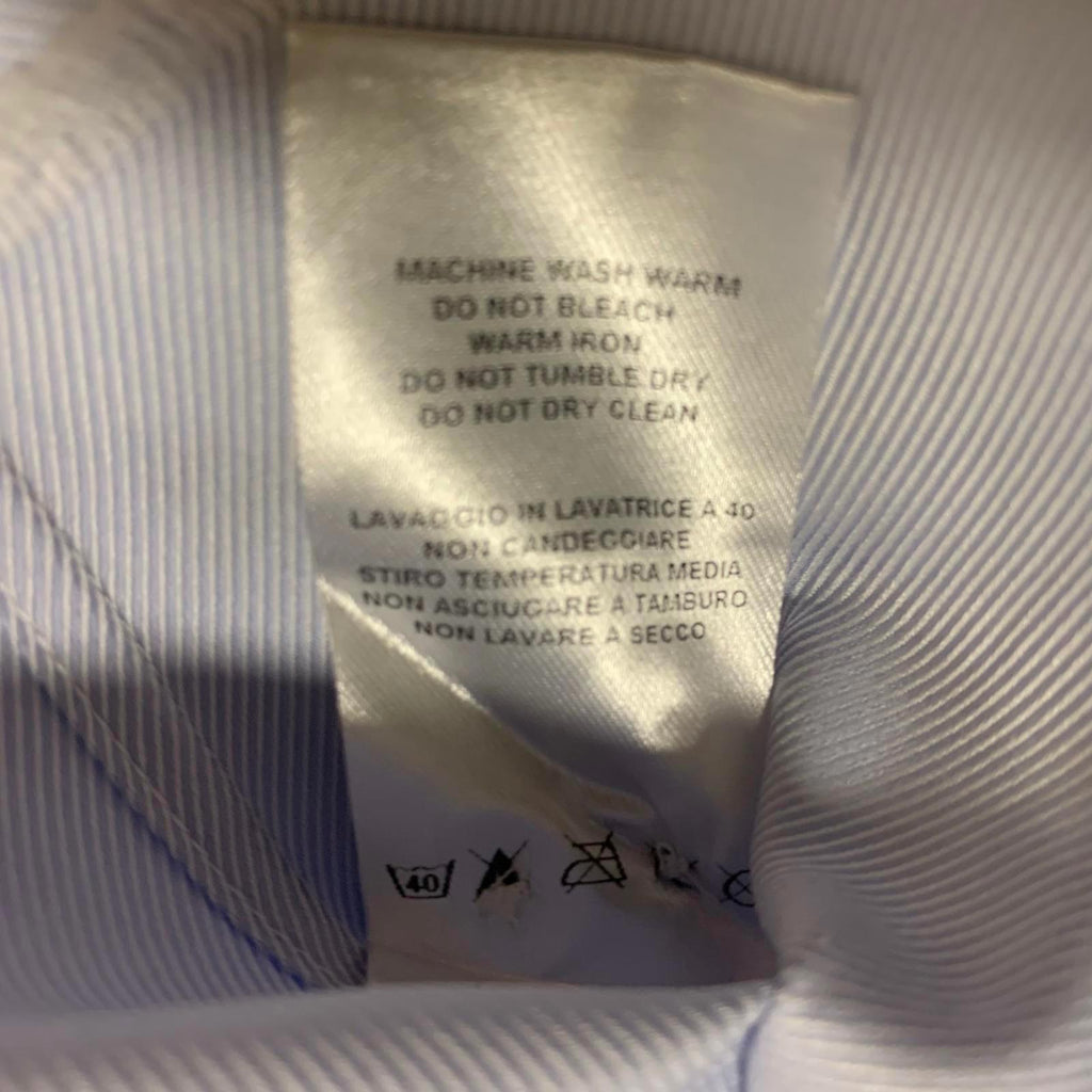 Hommegirls Women's Size Small Chambray Blue Cropped Button-Up Shirt